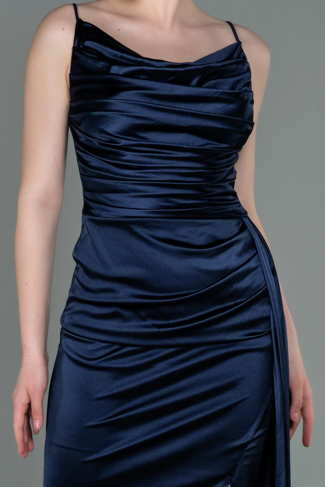 Navy Blue-Midi Invitation Dress ABK1757