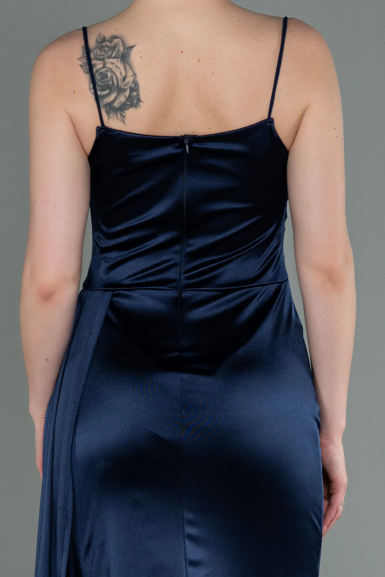 Navy Blue-Midi Invitation Dress ABK1757