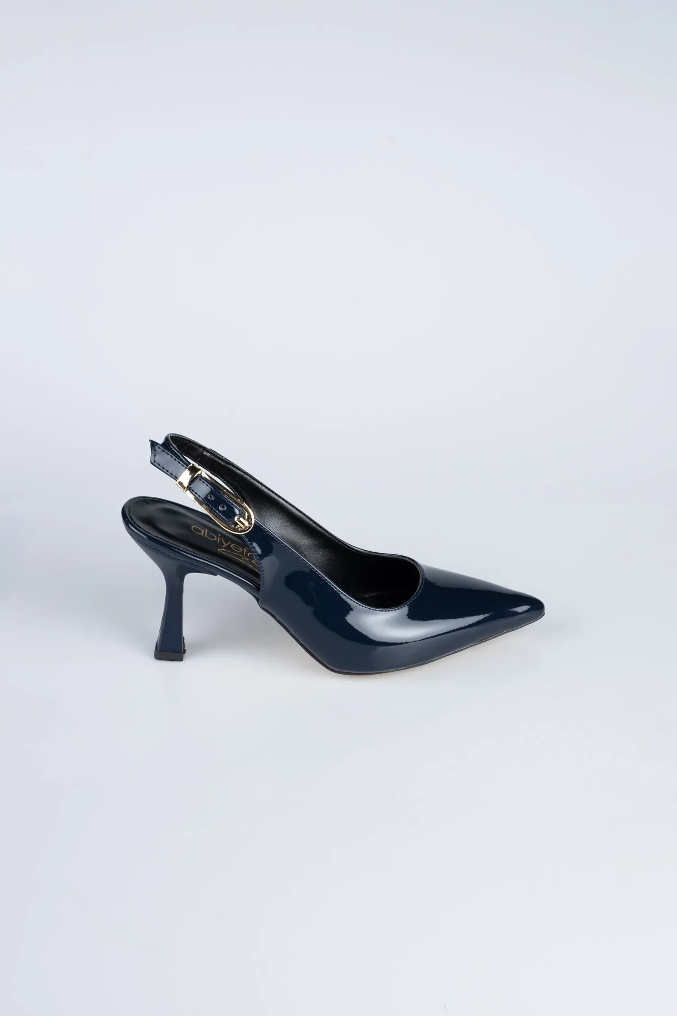 Navy Blue-Patent Leather Evening Shoe ABR1130