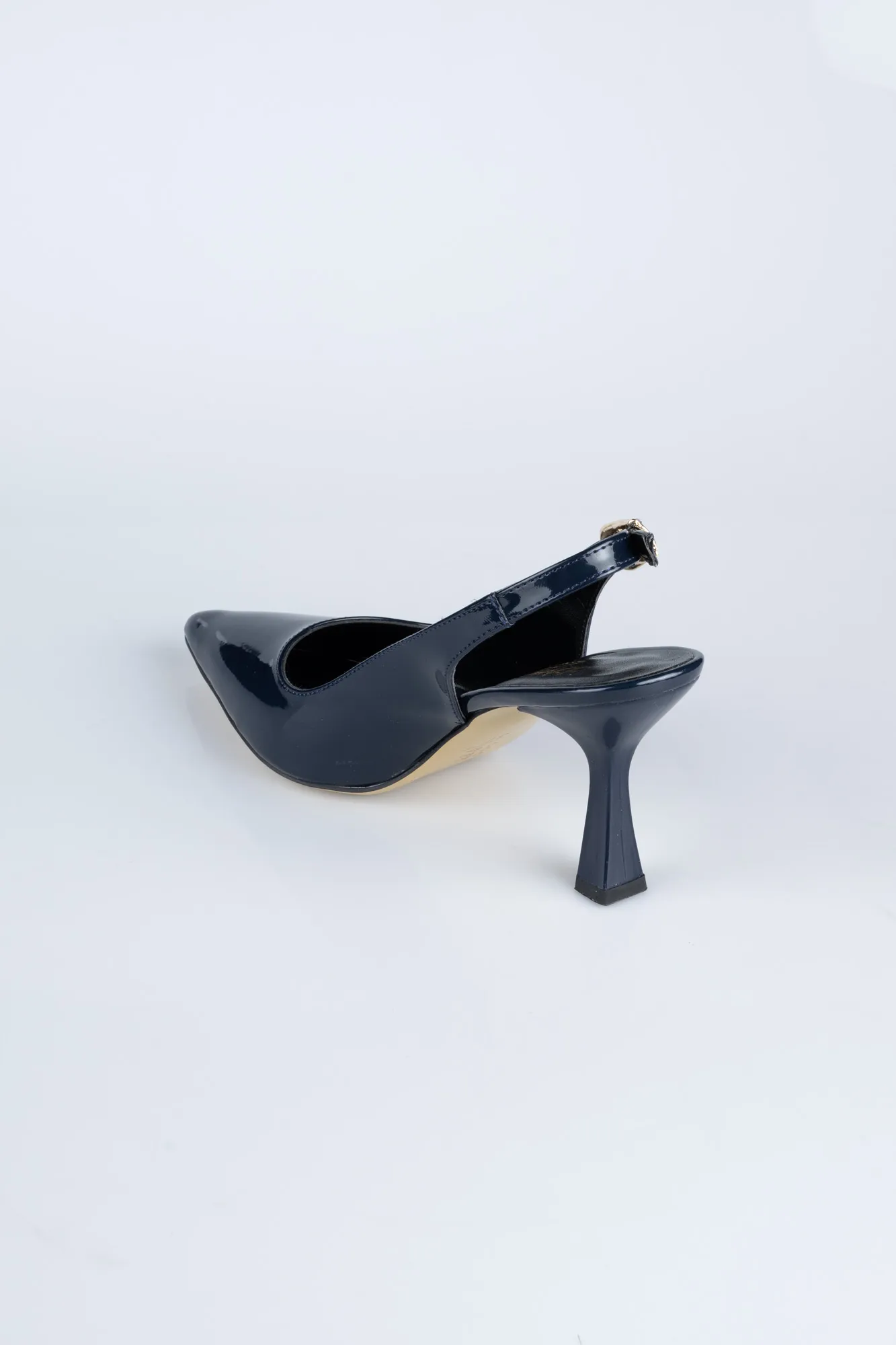 Navy Blue-Patent Leather Evening Shoe ABR1130