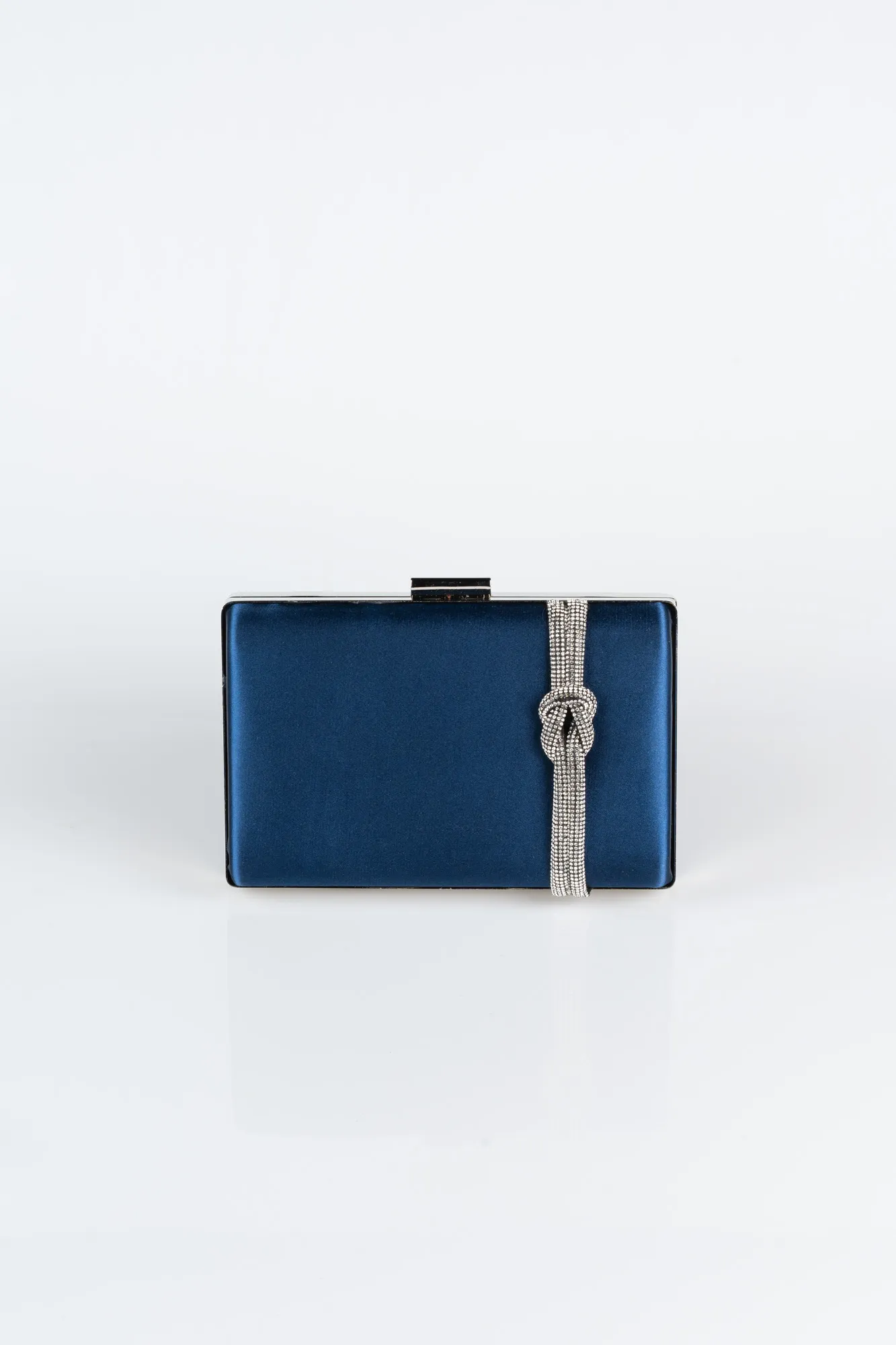 Navy Blue-Satin Box Bag VT9275