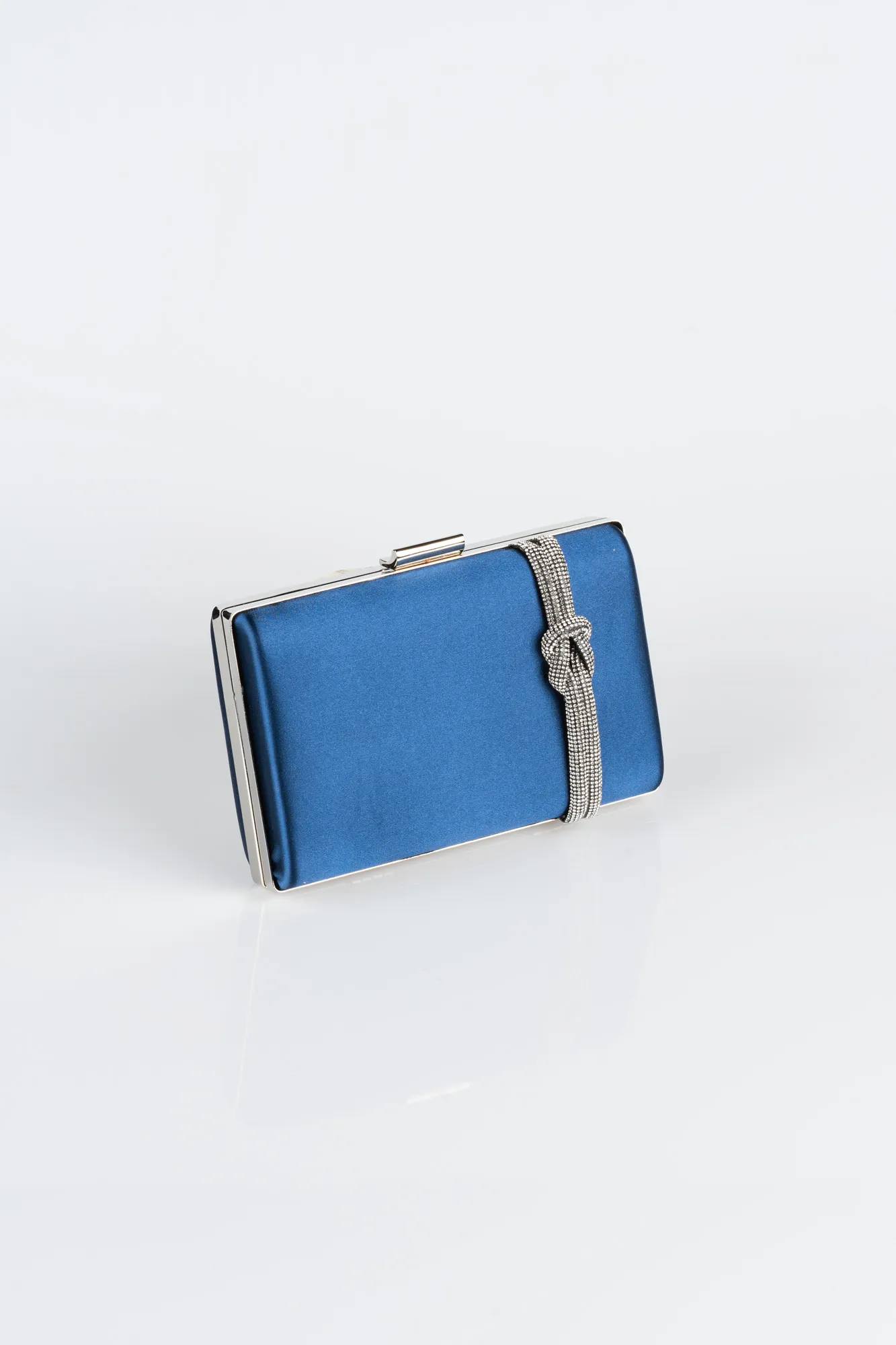 Navy Blue-Satin Box Bag VT9275