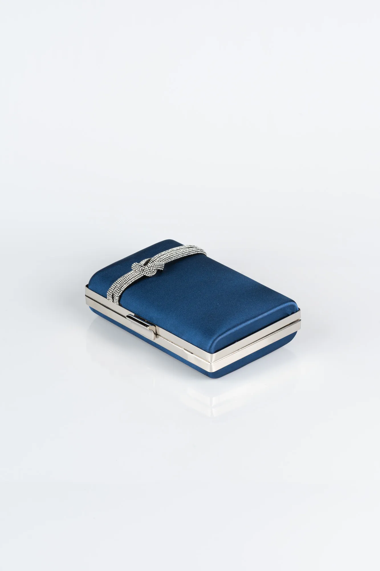Navy Blue-Satin Box Bag VT9275