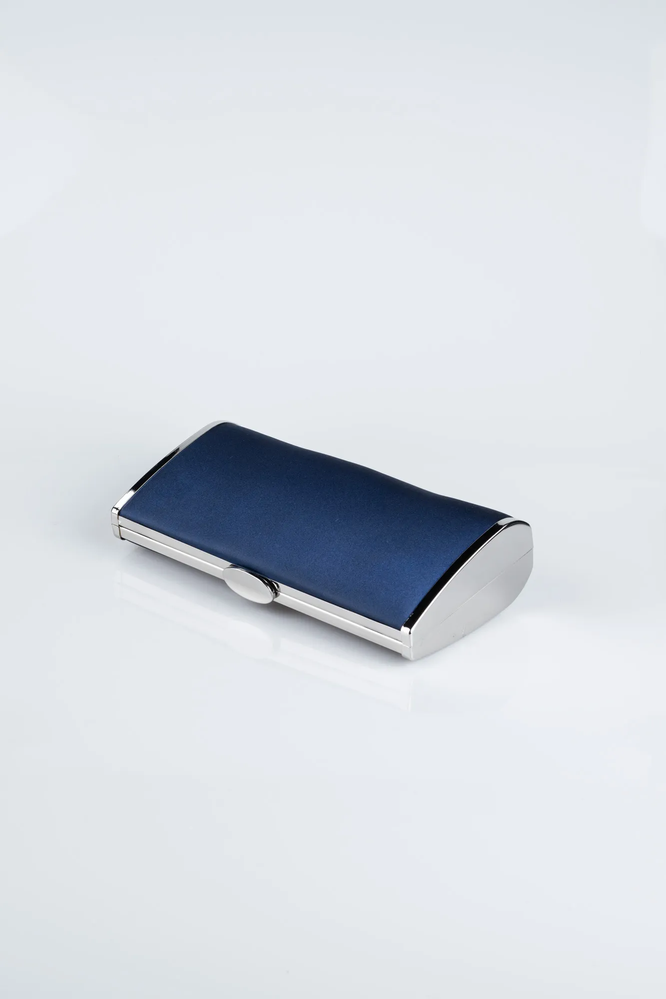 Navy Blue-Satin Night Bag V700