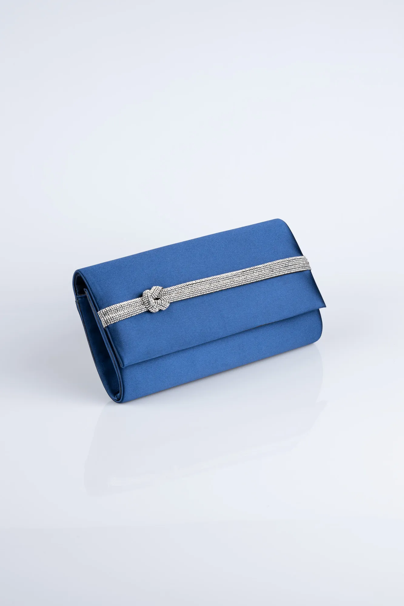 Navy Blue-Satin Night Bag VS0424