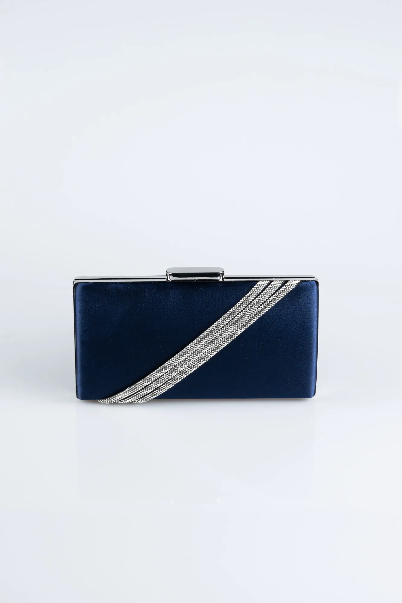 Navy Blue-Satin Night Bag VT9233