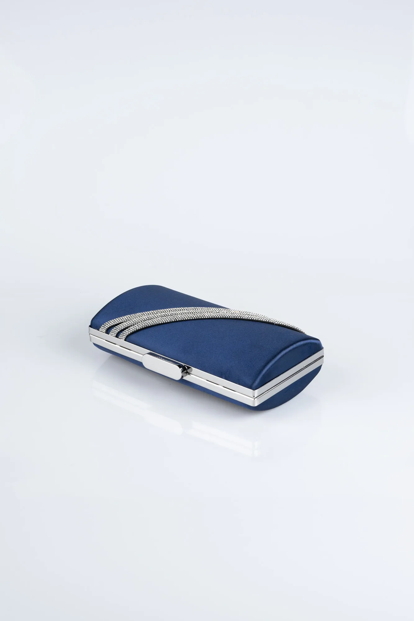 Navy Blue-Satin Night Bag VT9233