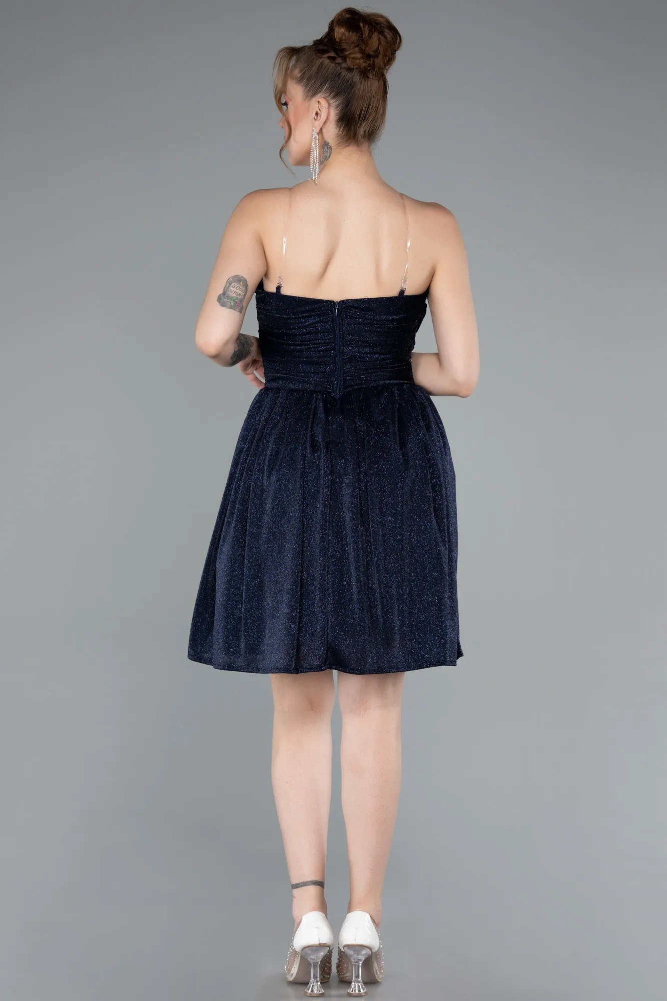Navy Blue-Short Cocktail Dress ABK2349