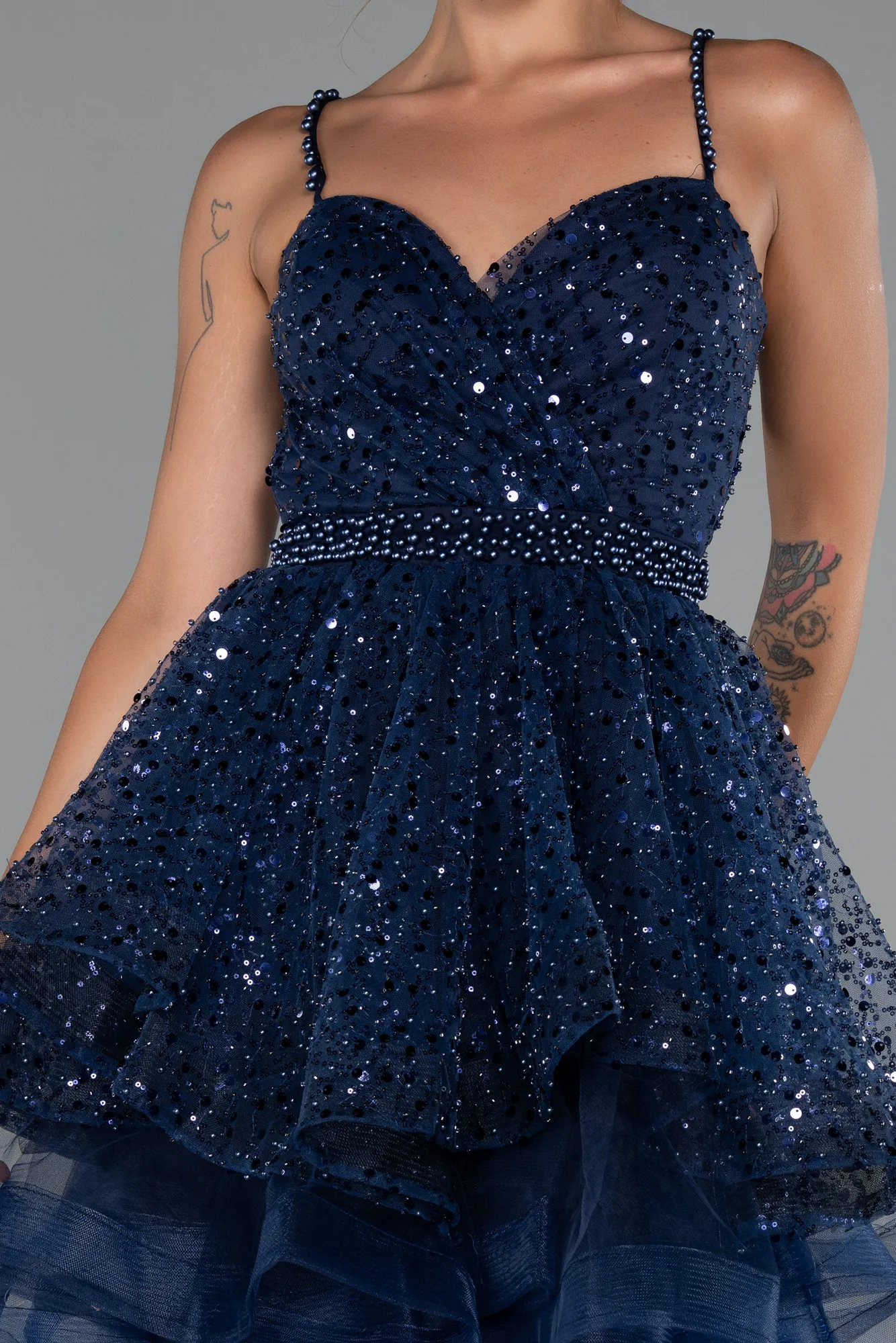 Navy Blue-Short Party Dress ABK2435