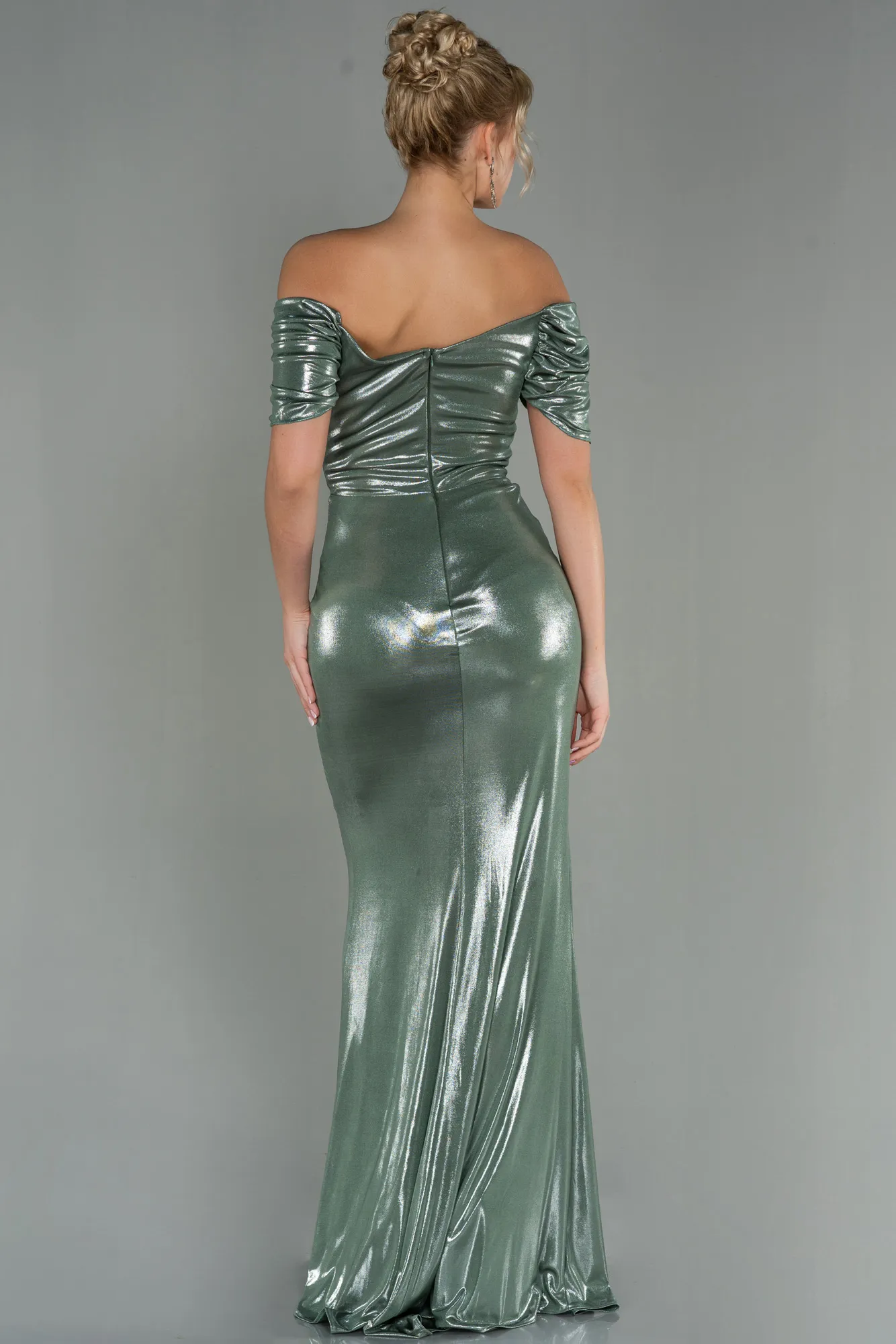 Olive Drab-Long Evening Dress ABU3002