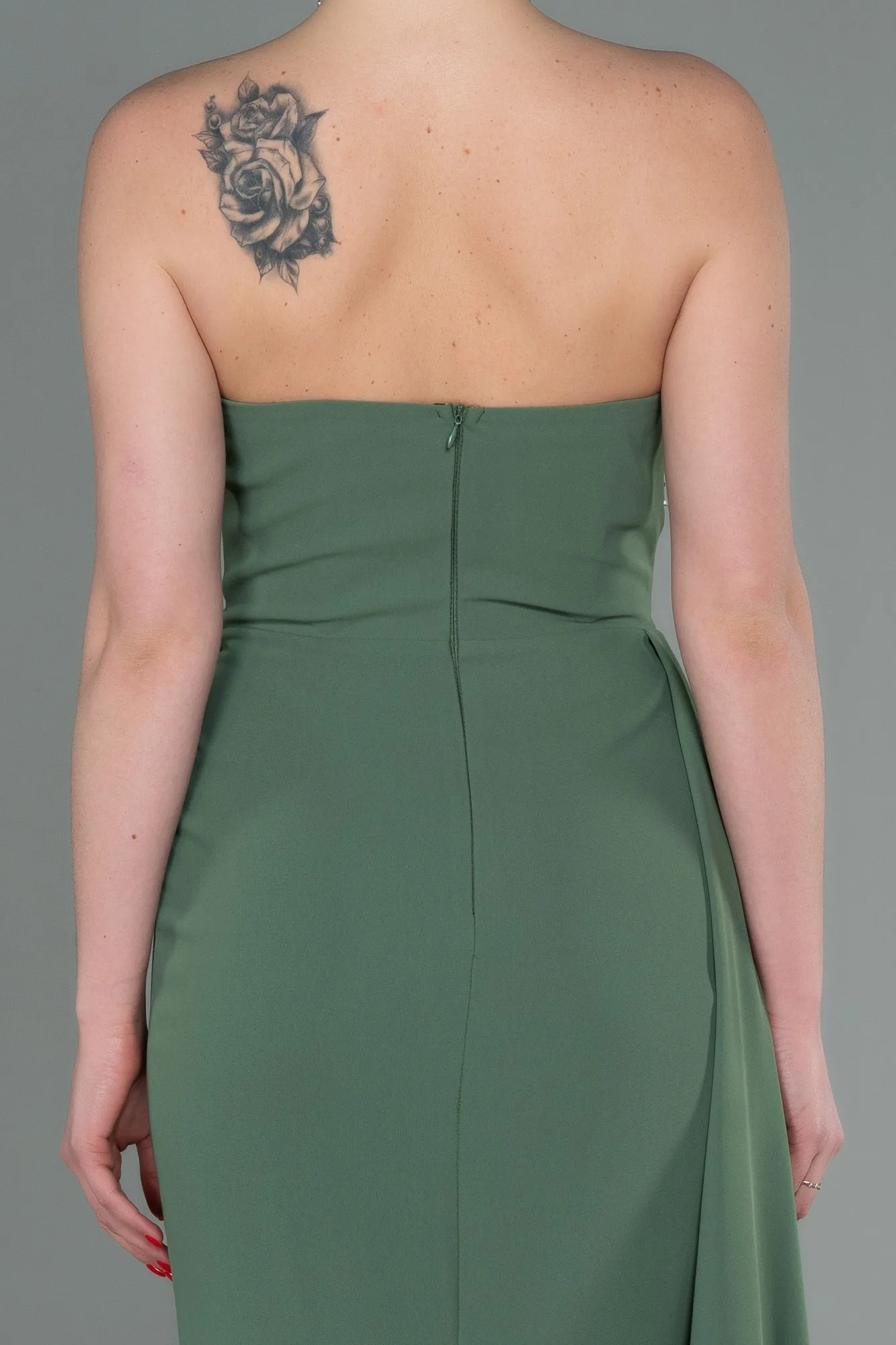 Olive Drab-Long Evening Dress ABU3069