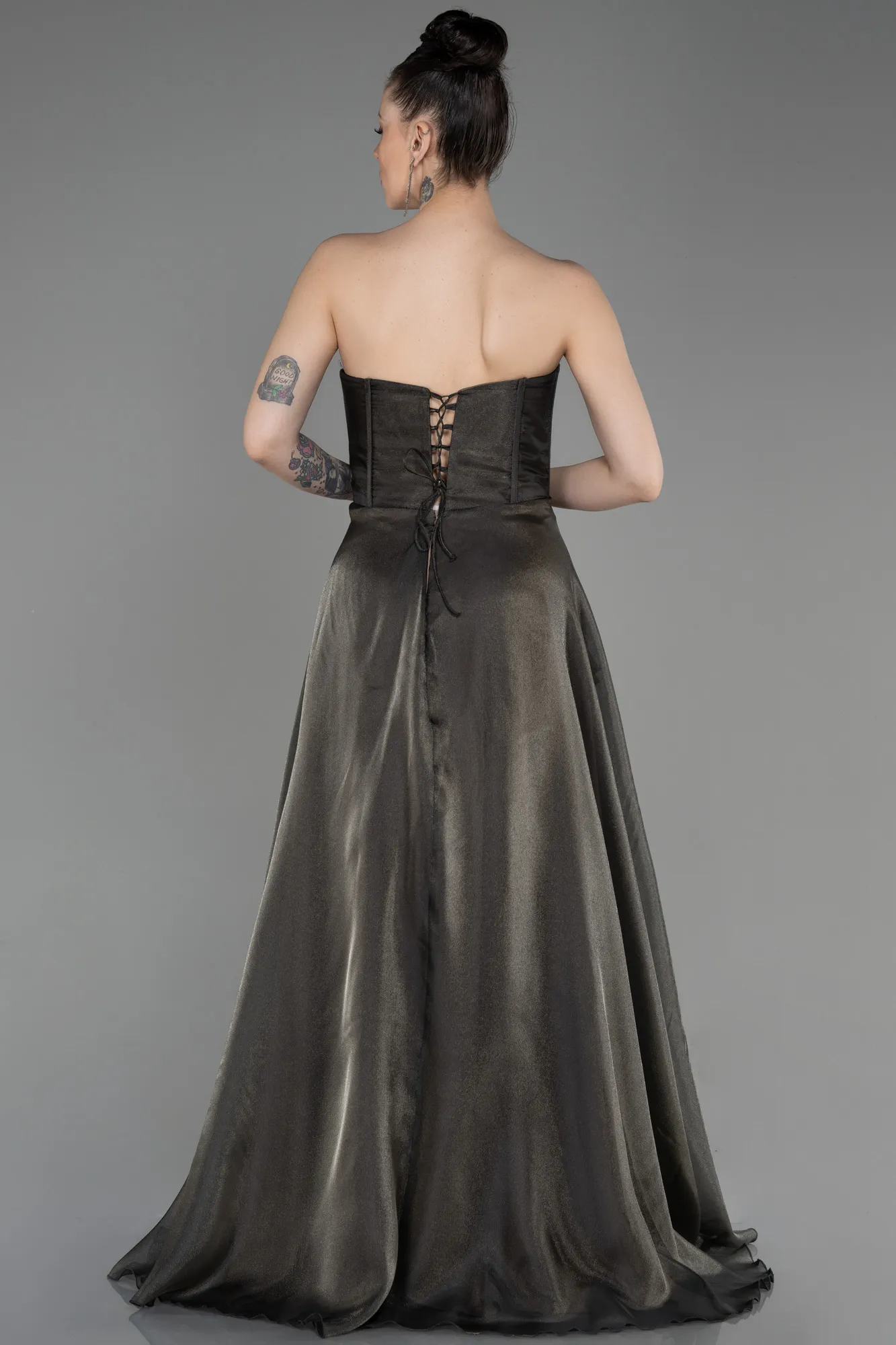 Olive Drab-Long Evening Dress ABU3720