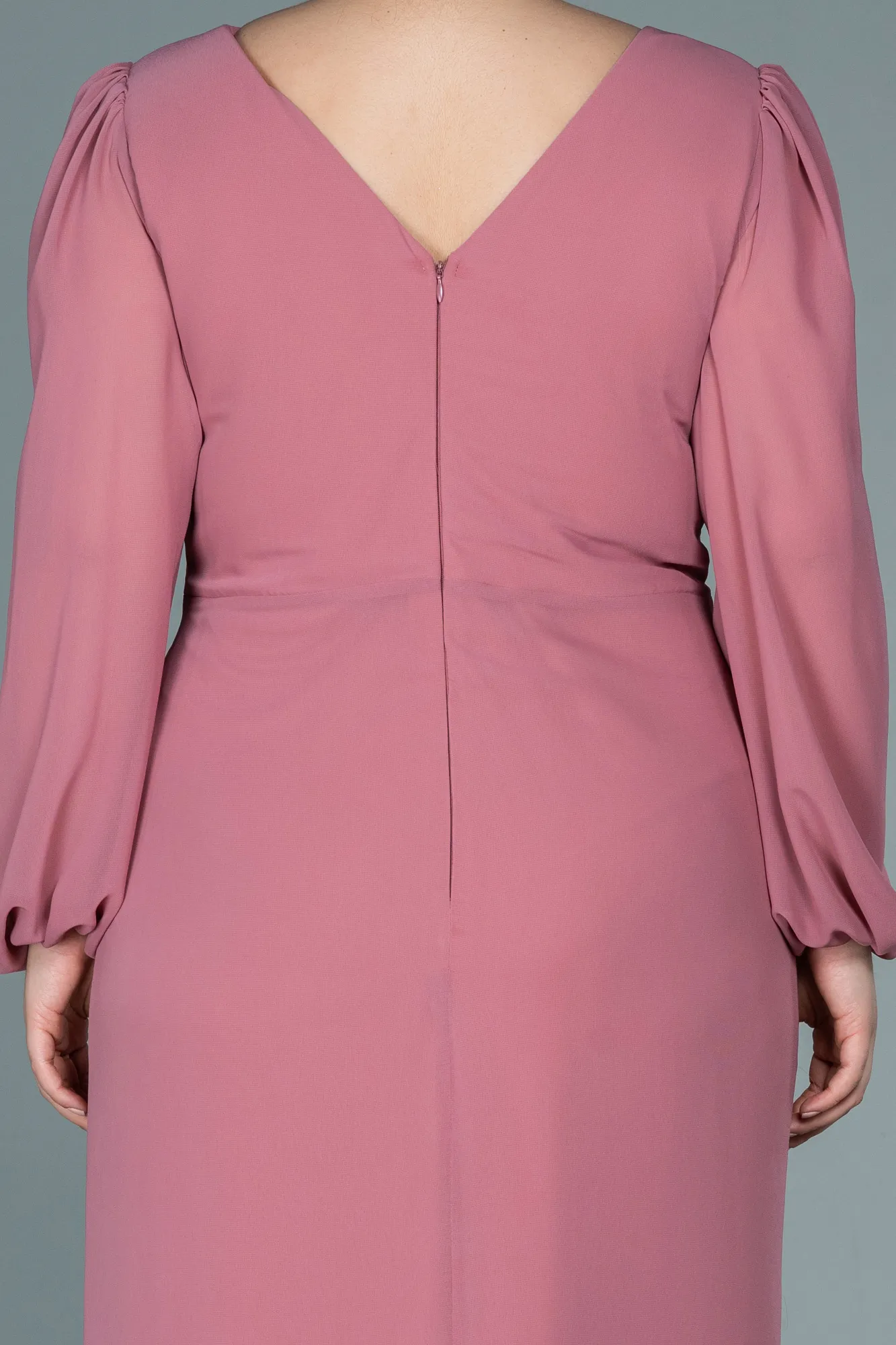 Onion Skin-Long Chiffon Plus Size Evening Dress ABU2763