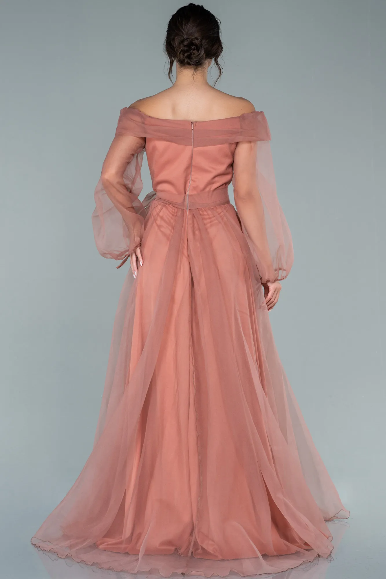 Onion Skin-Long Engagement Dress ABU1468