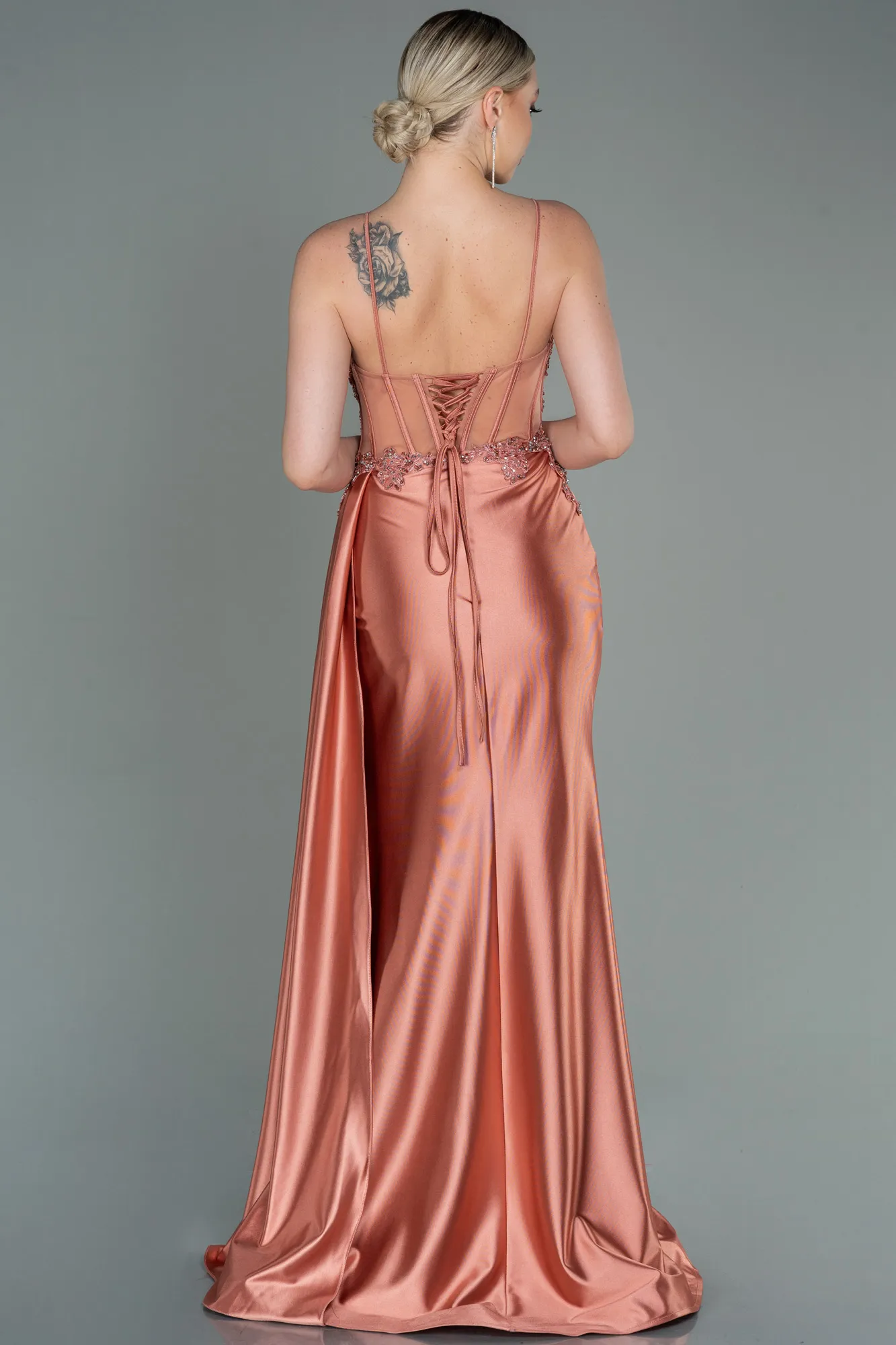Onion Skin-Long Evening Dress ABU3192