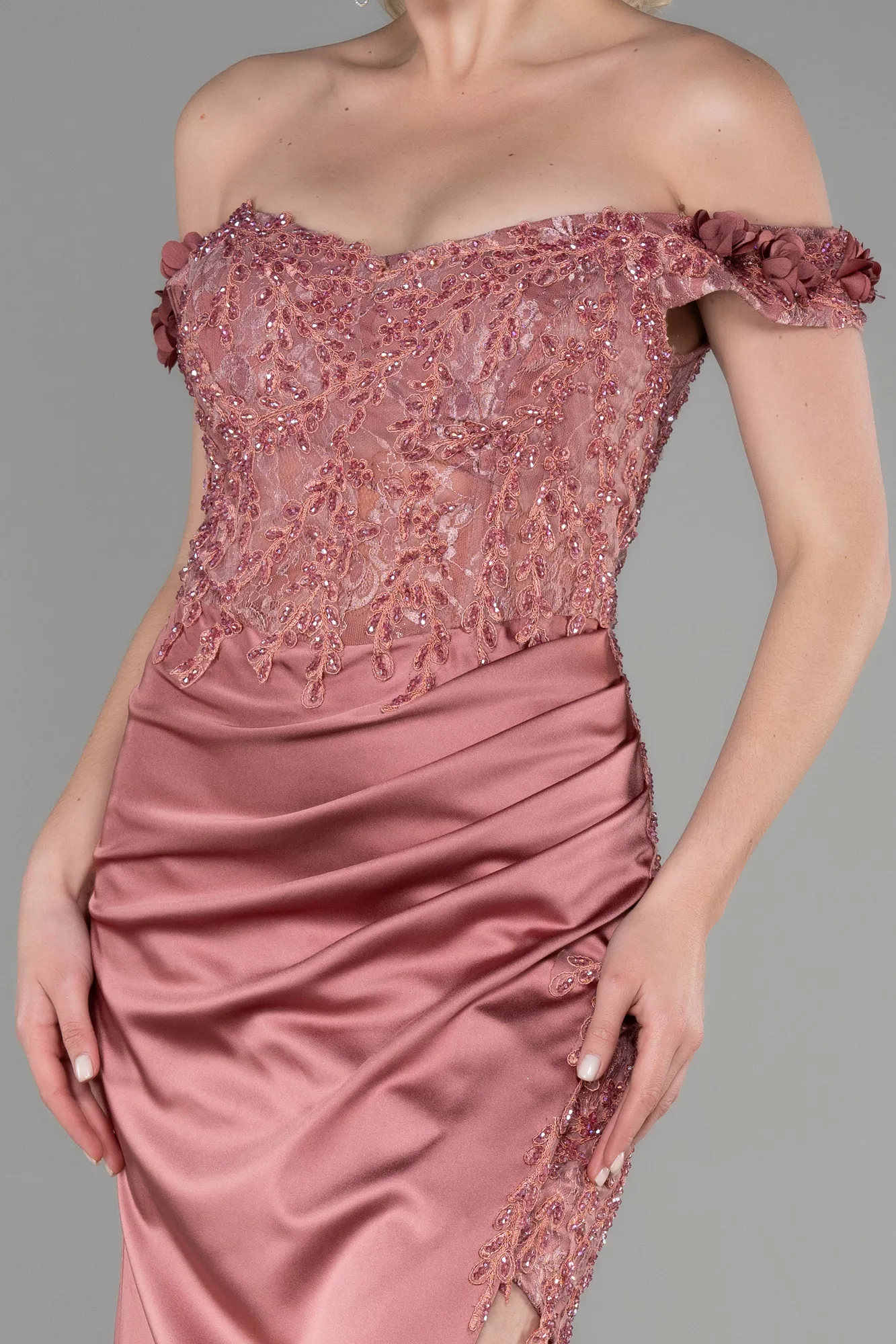 Onion Skin-Long Evening Dress ABU3384