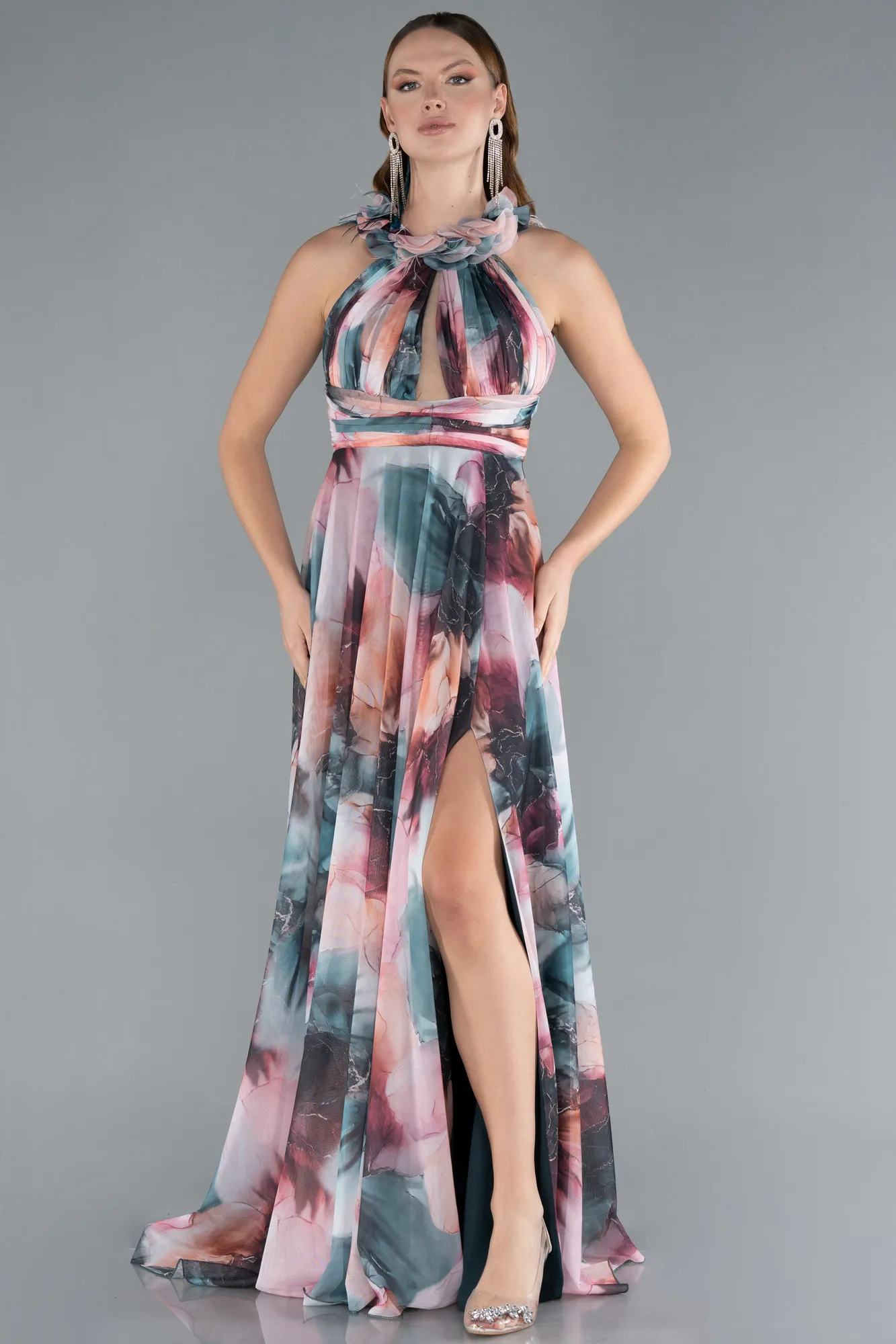 Onion Skin-Long Evening Dress ABU4901