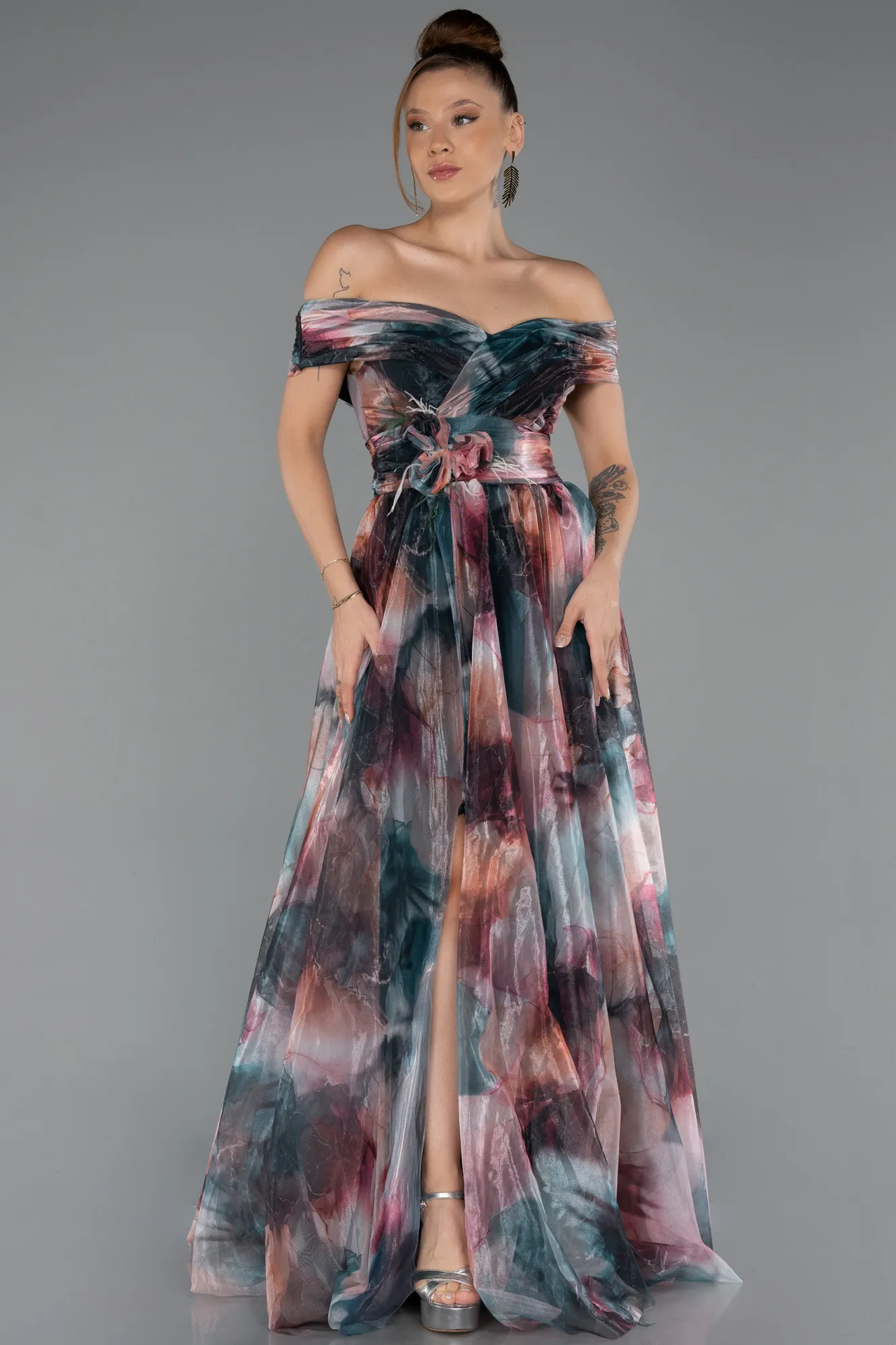 Onion Skin-Long Evening Dress ABU5262