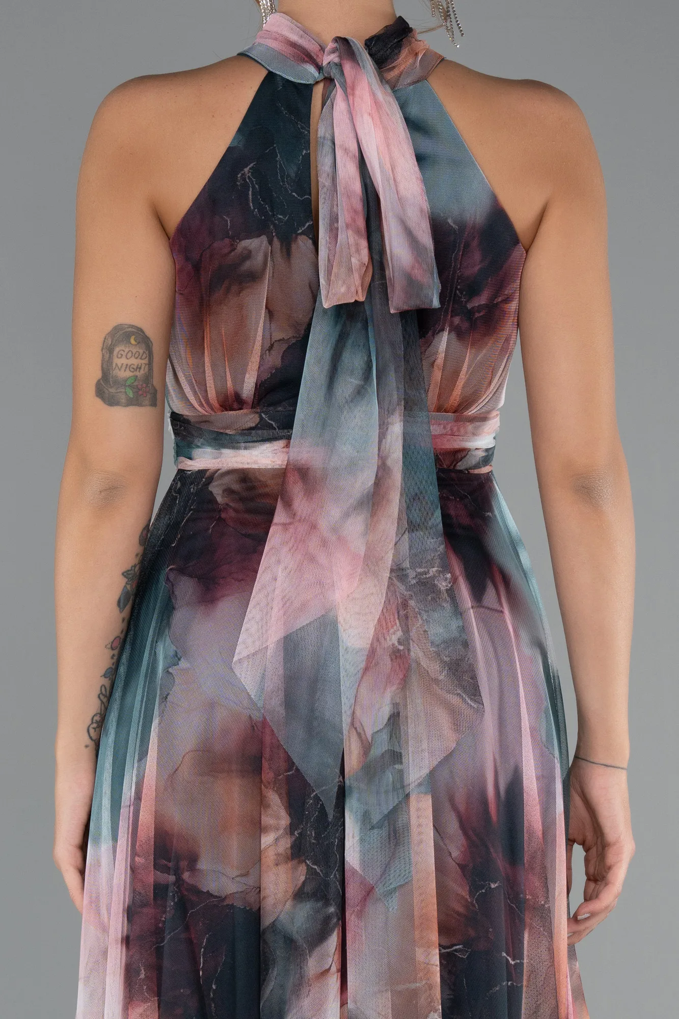 Onion Skin-Long Invitation Dress ABU674