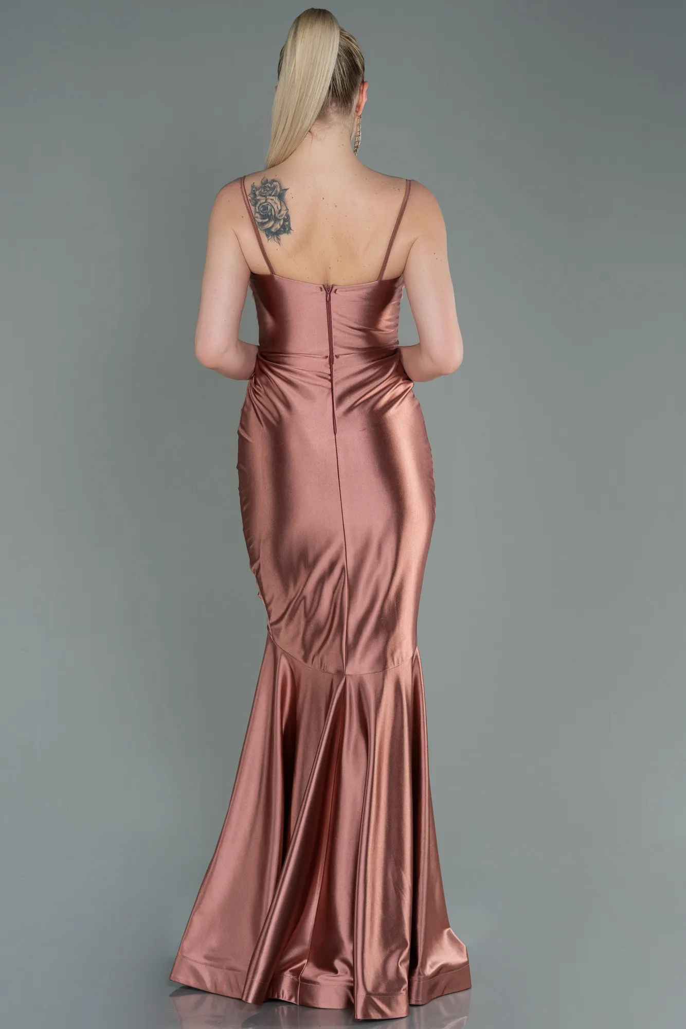 Onion Skin-Long Mermaid Prom Dress ABU3121