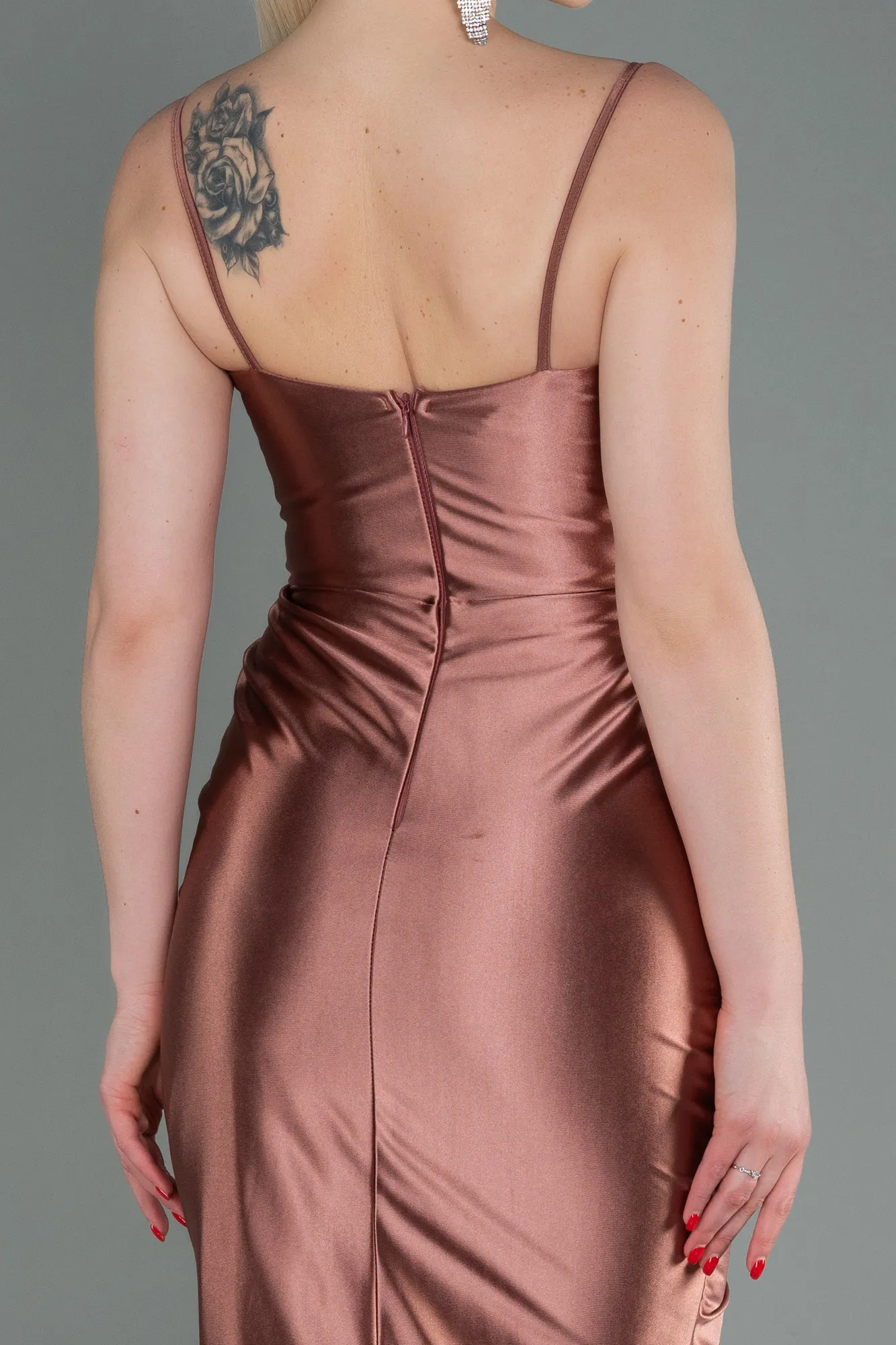 Onion Skin-Long Mermaid Prom Dress ABU3121