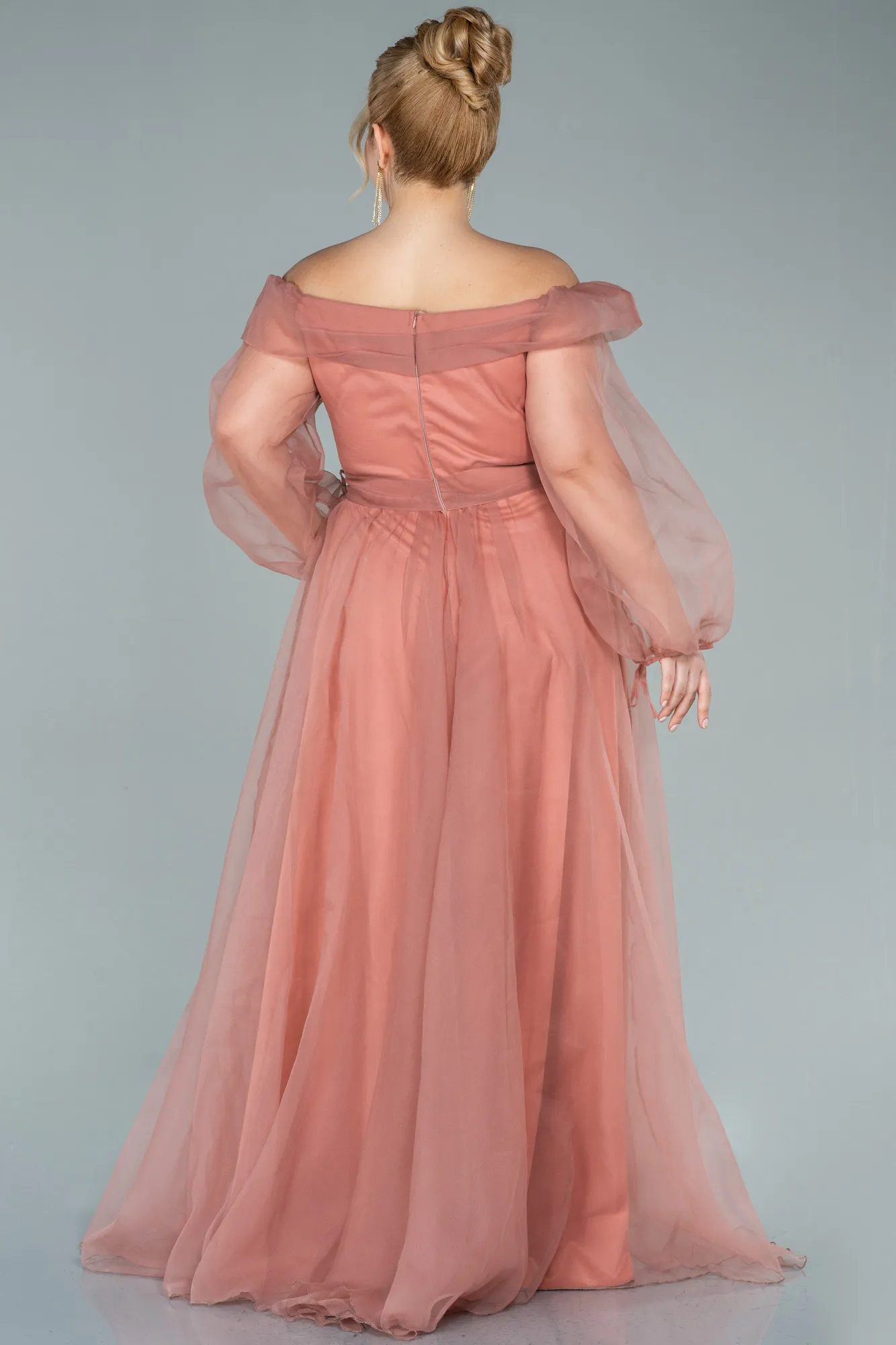 Onion Skin-Long Oversized Evening Dress ABU1535