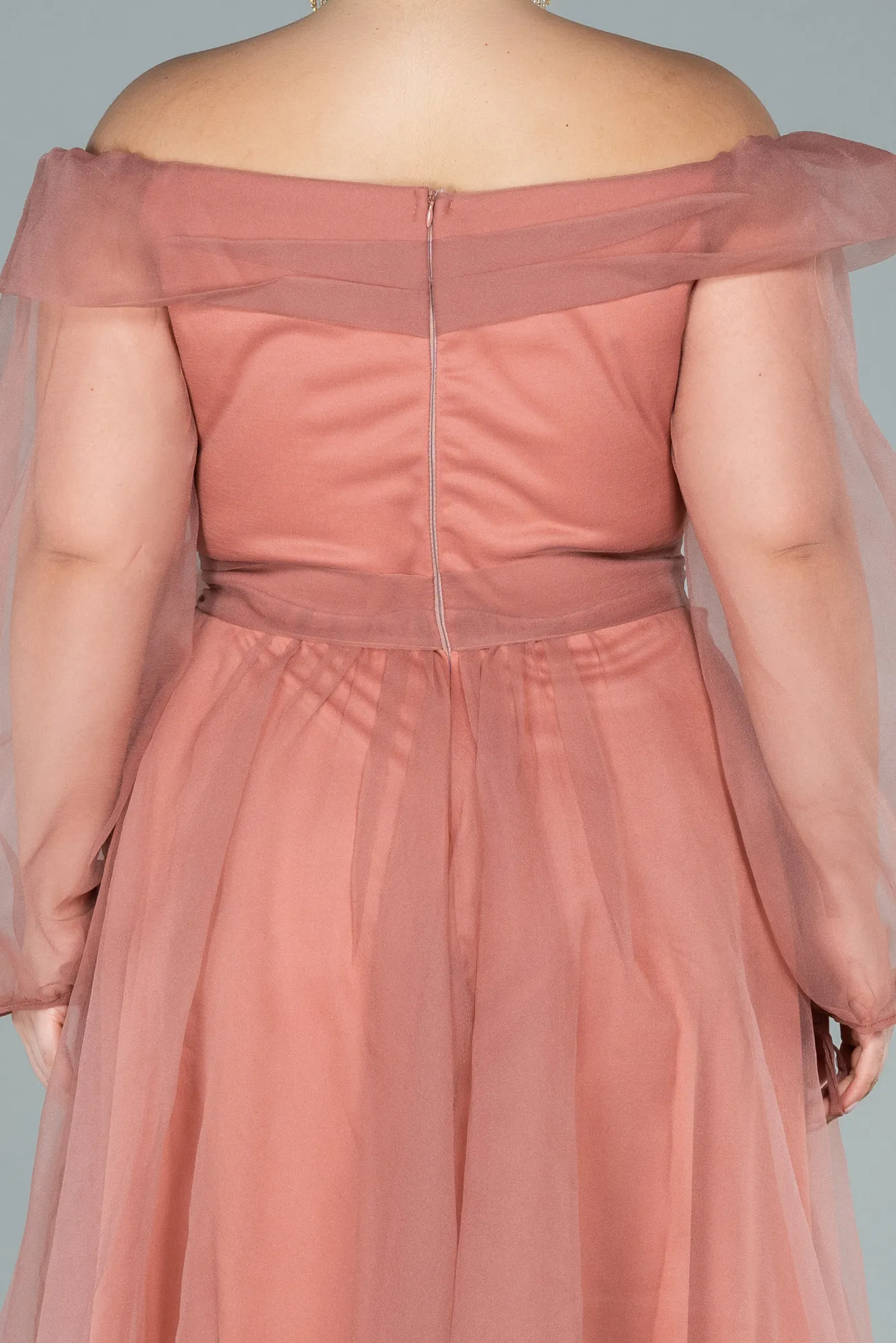 Onion Skin-Long Oversized Evening Dress ABU1535