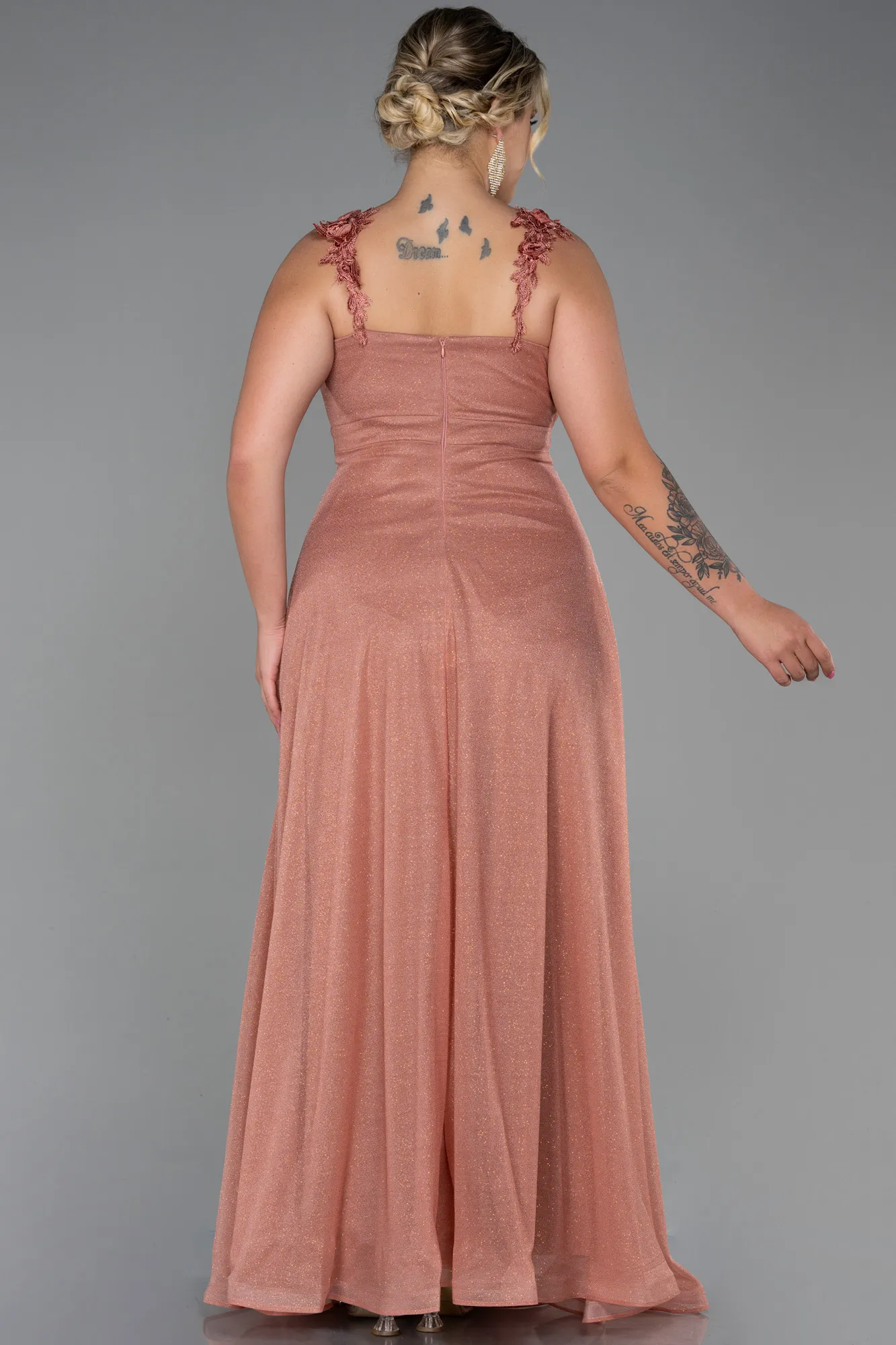 Onion Skin-Long Oversized Evening Dress ABU3174