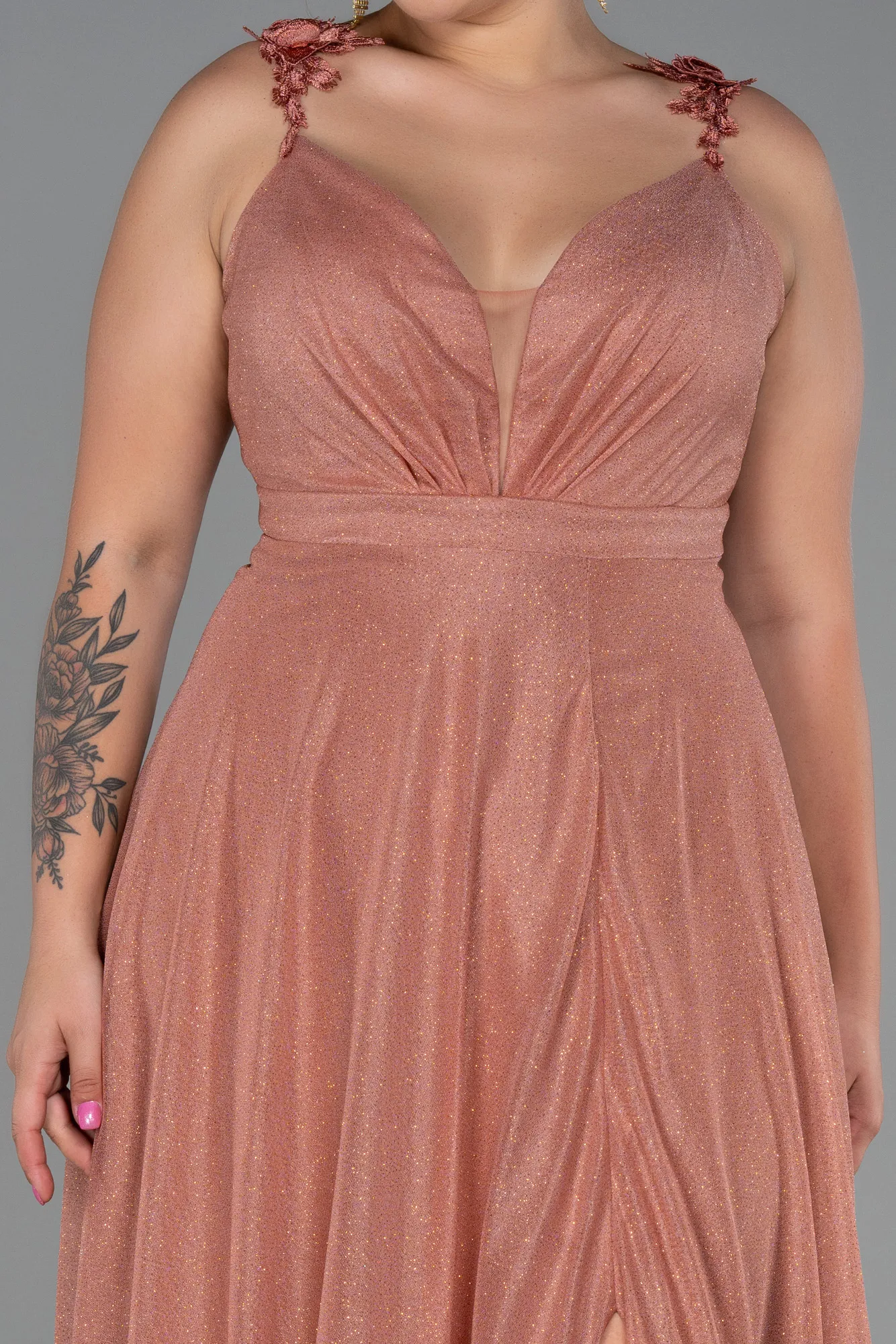 Onion Skin-Long Oversized Evening Dress ABU3174