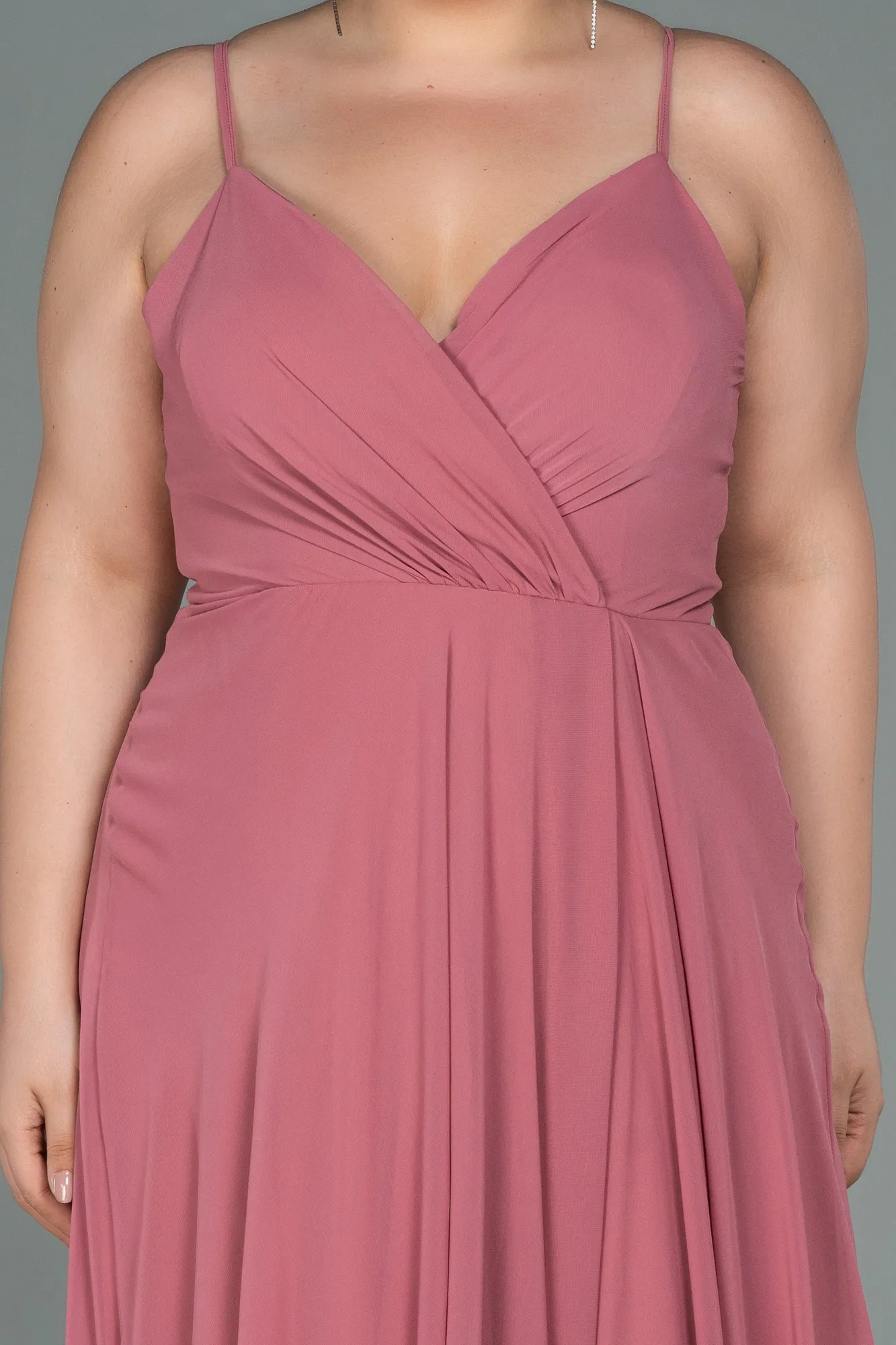 Onion Skin-Long Plus Size Evening Dress ABU1324
