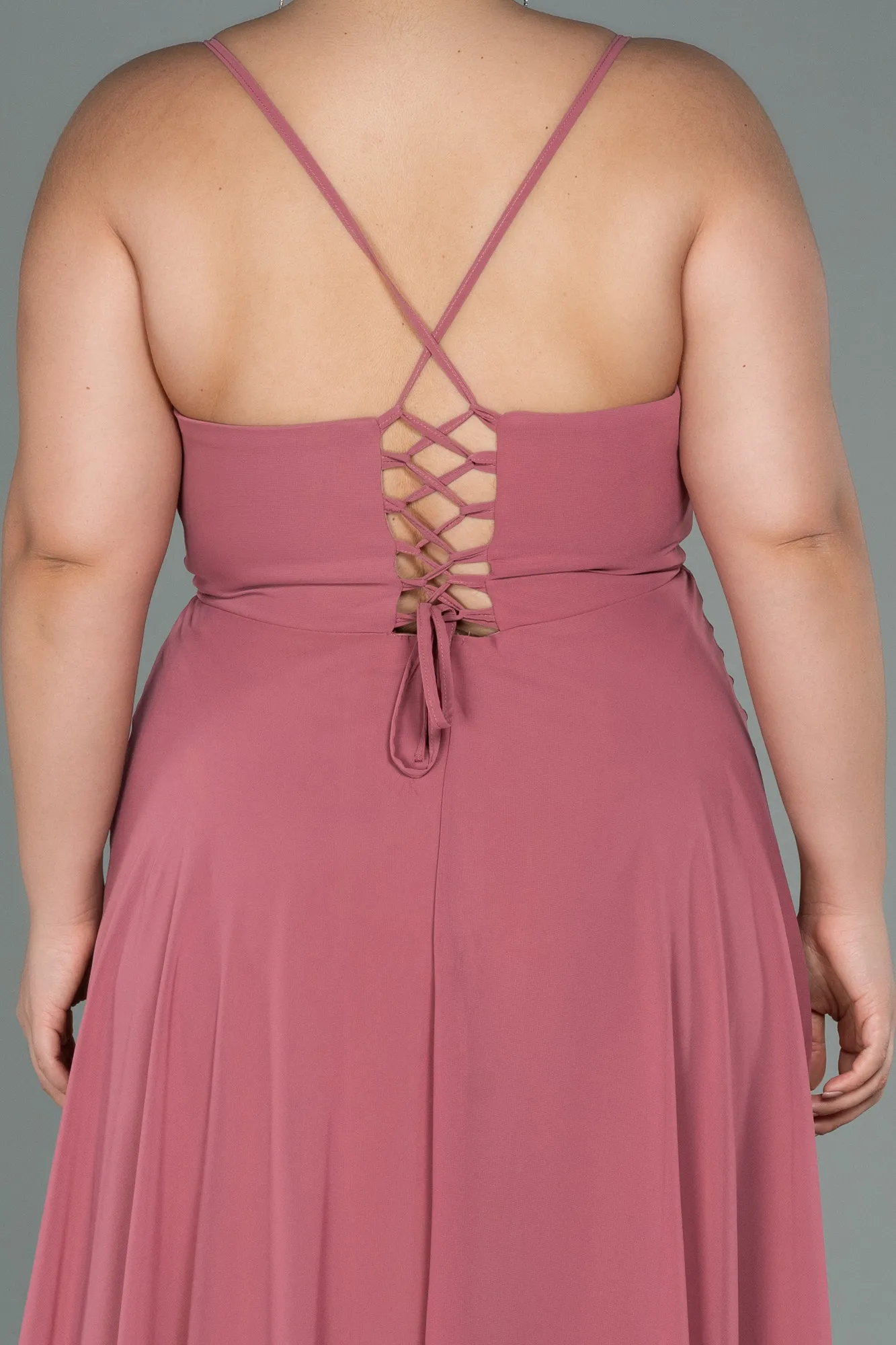 Onion Skin-Long Plus Size Evening Dress ABU1324