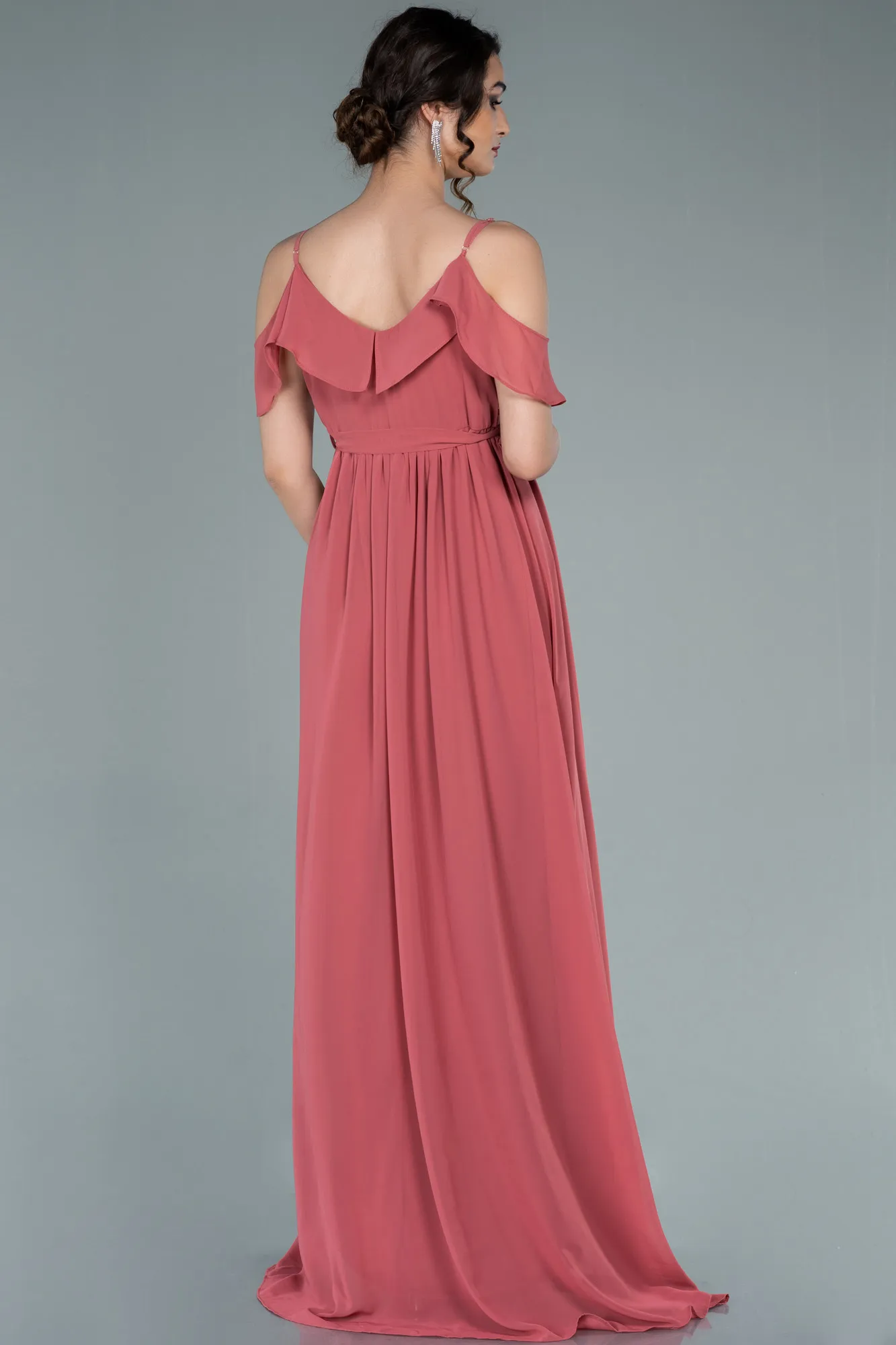 Onion Skin-Long Pregnancy Evening Dress ABU744