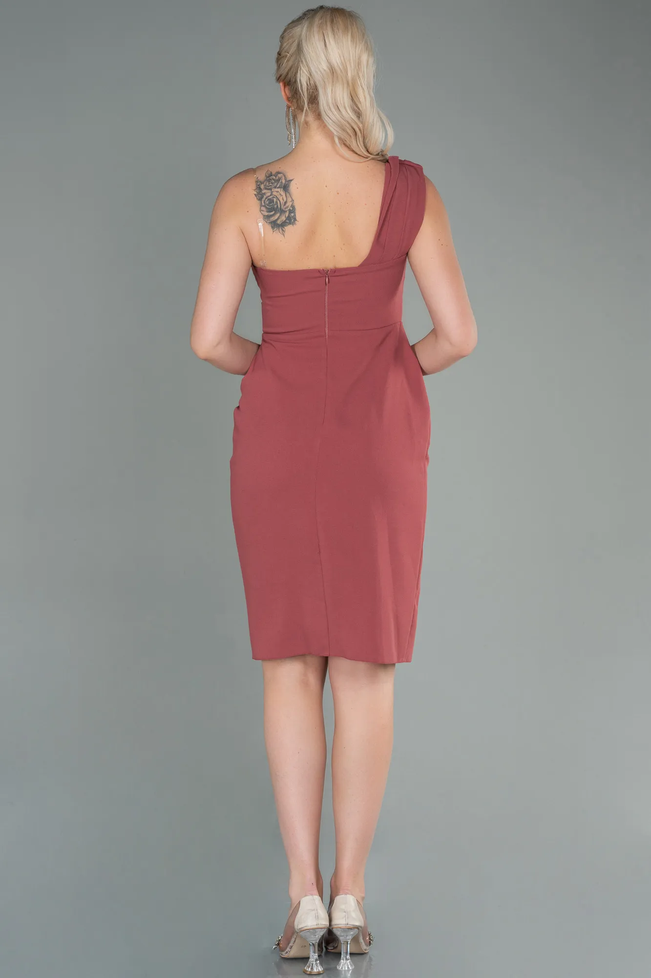 Onion Skin-Short Invitation Dress ABK1455