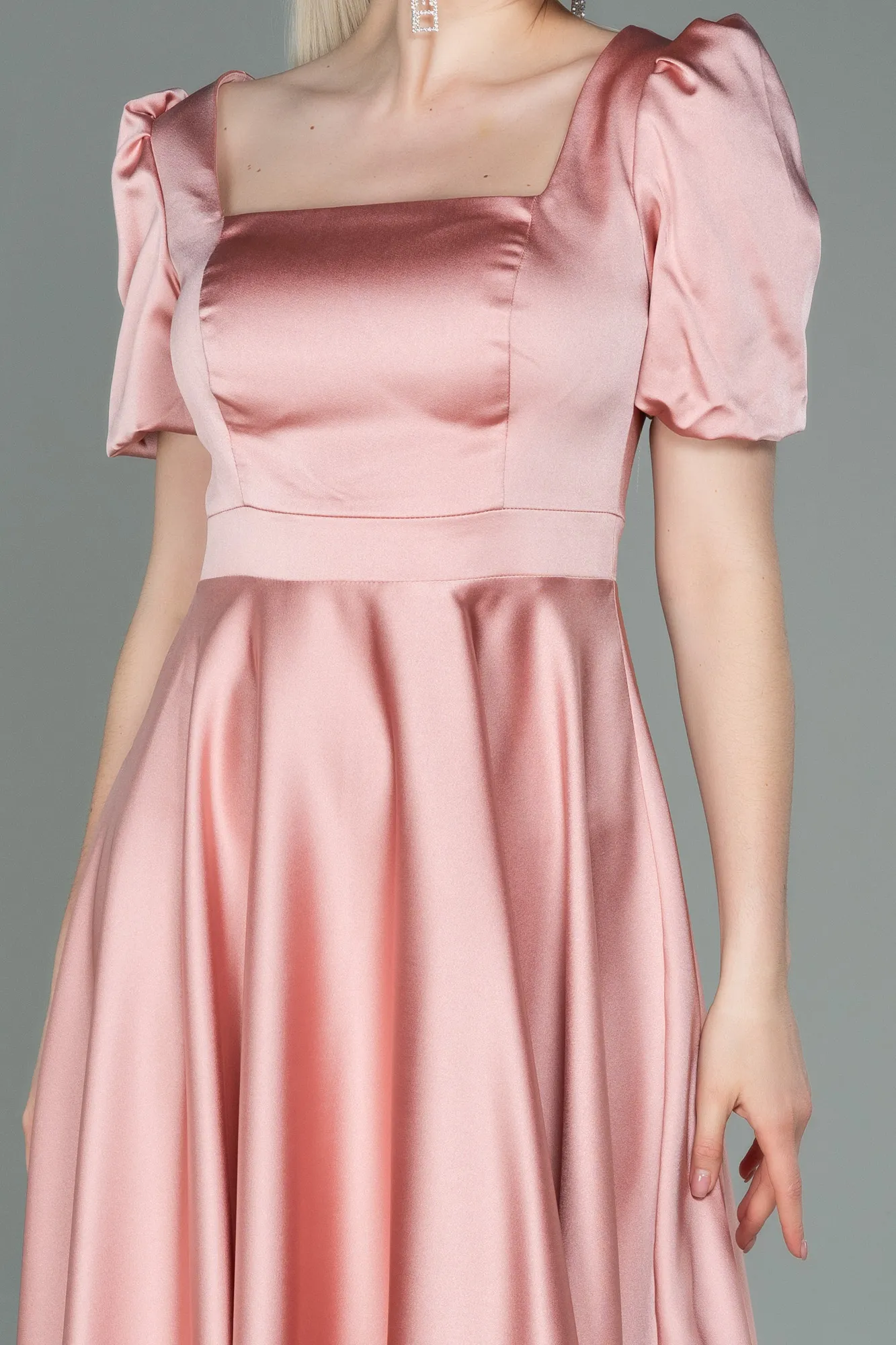 Onion Skin-Short Satin Invitation Dress ABK1792