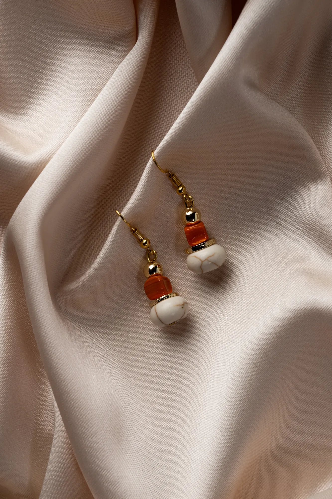 Orange-Earring PT690