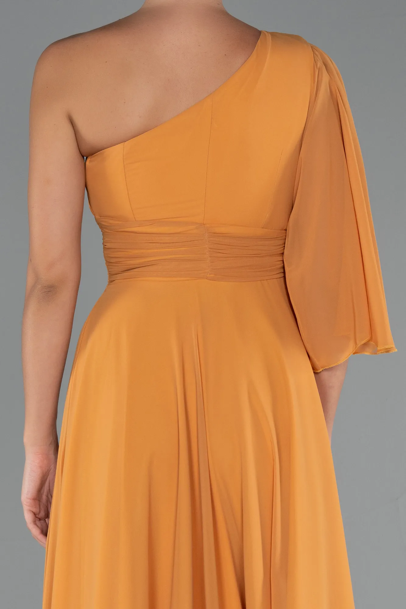 Orange-Long Chiffon Prom Gown ABU5259