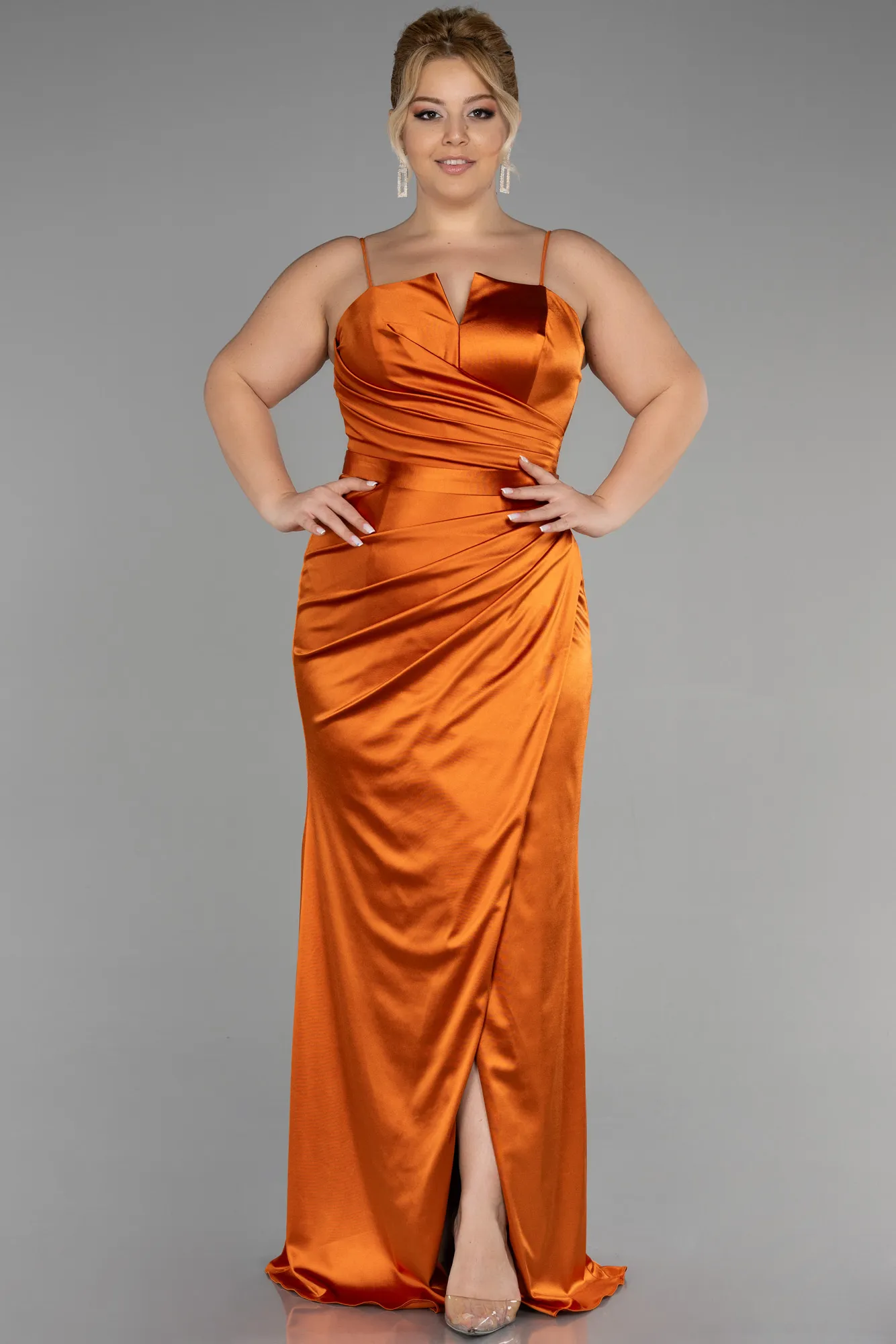 Orange-Long Prom Gown ABU3480