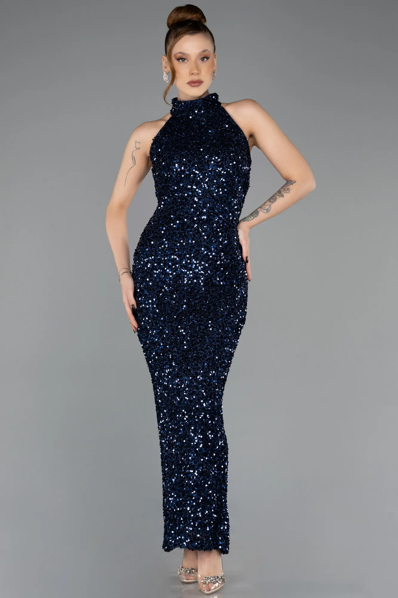 Parlement Blue-Long Evening Dress ABK2474
