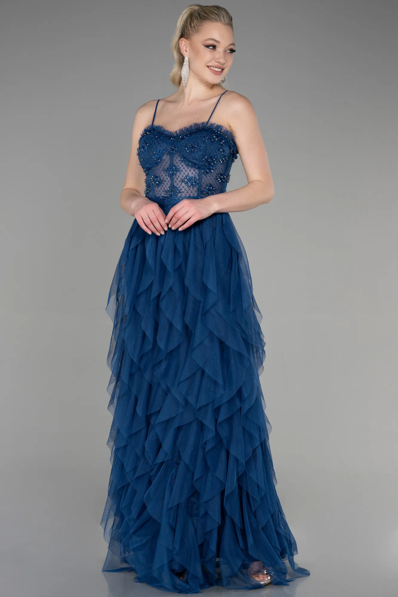 Parlement Blue-Long Evening Dress ABU2822