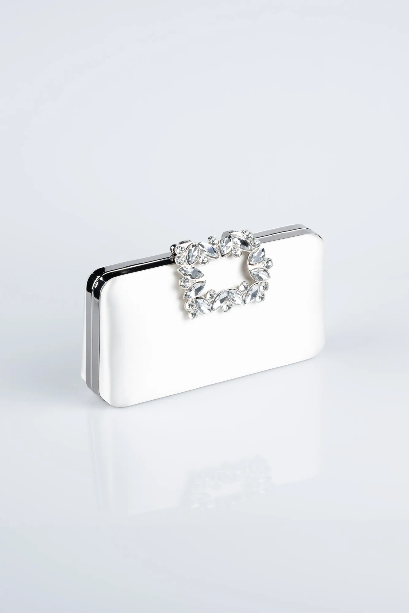 Pearl-Satin Box Bag V704