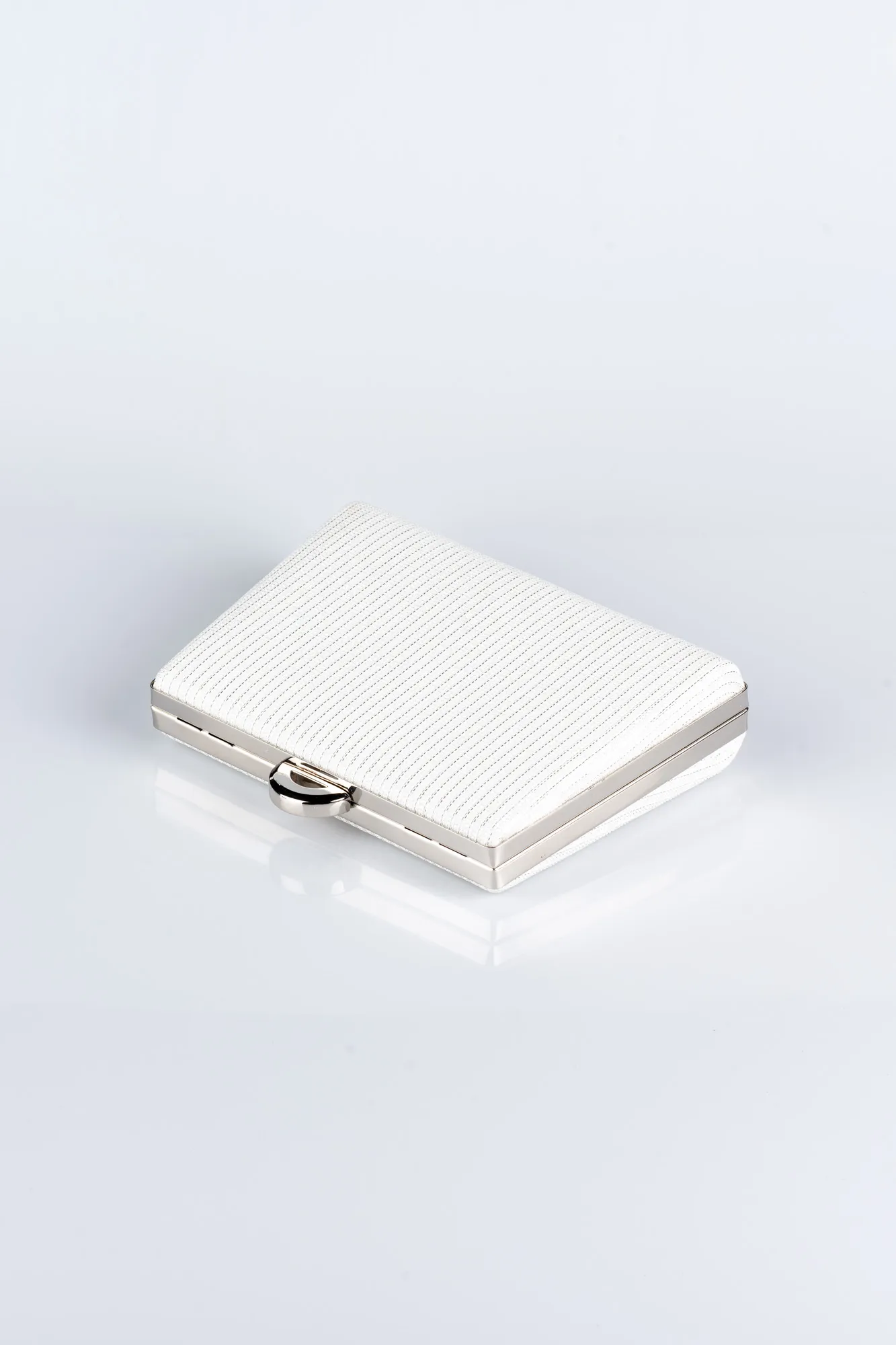 Pearl-Silvery Box Bag V249