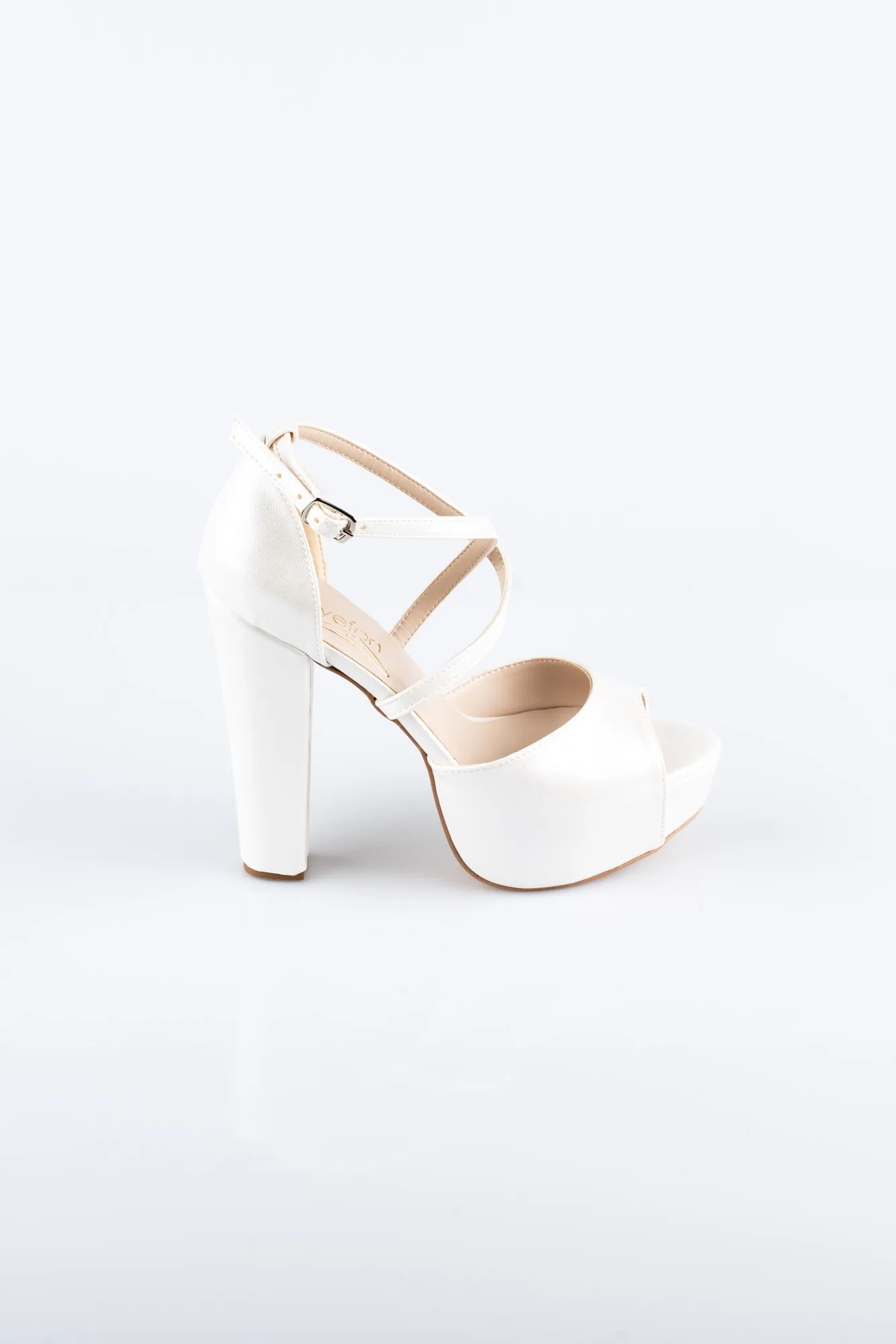 Pearl-Skin Platform Heel ABC1098