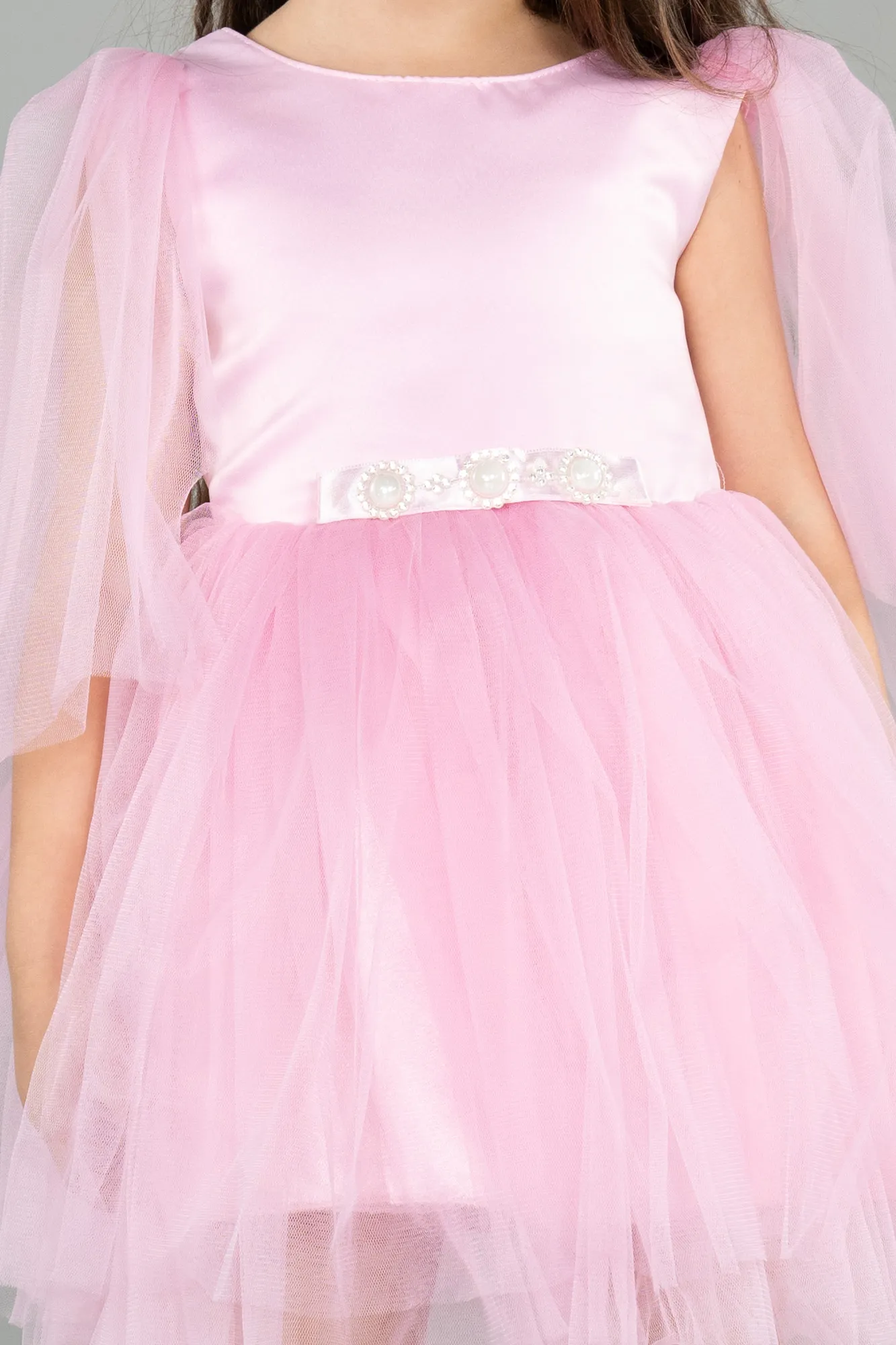 Pink-Short Girl Dress ABK1797