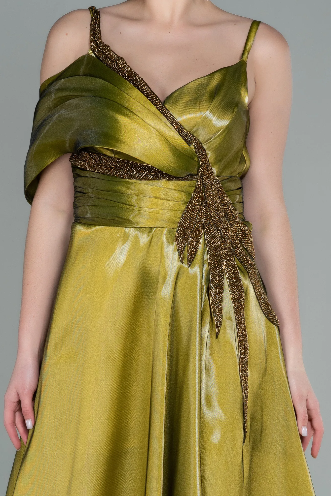 Pistachio Green-Long Haute Couture ABU2827