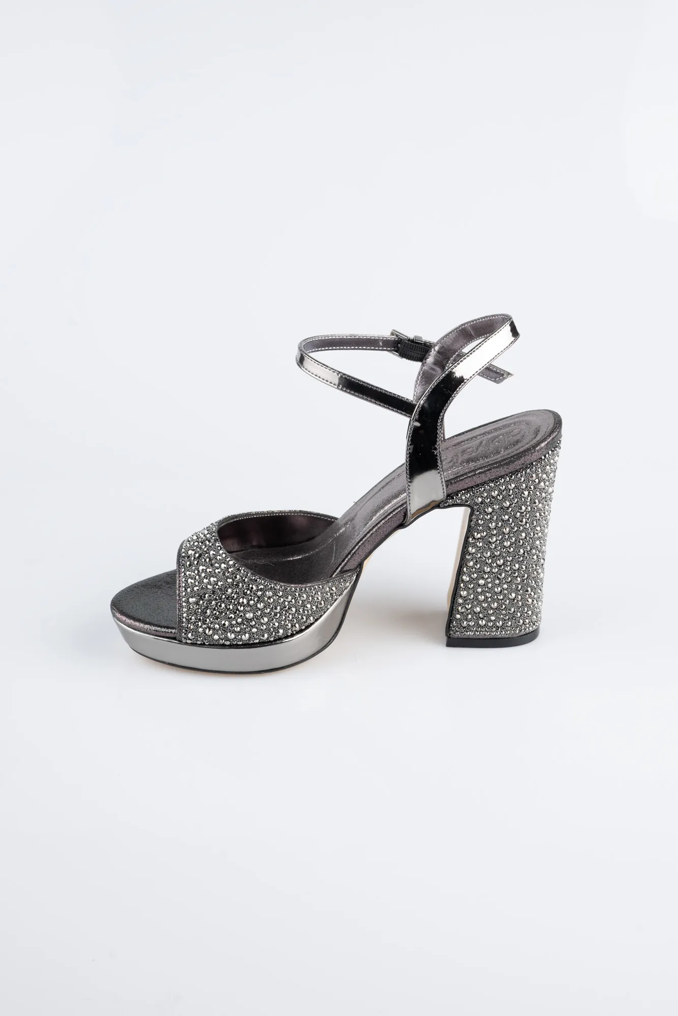 Platinum-Beaded Evening Shoe AB1154