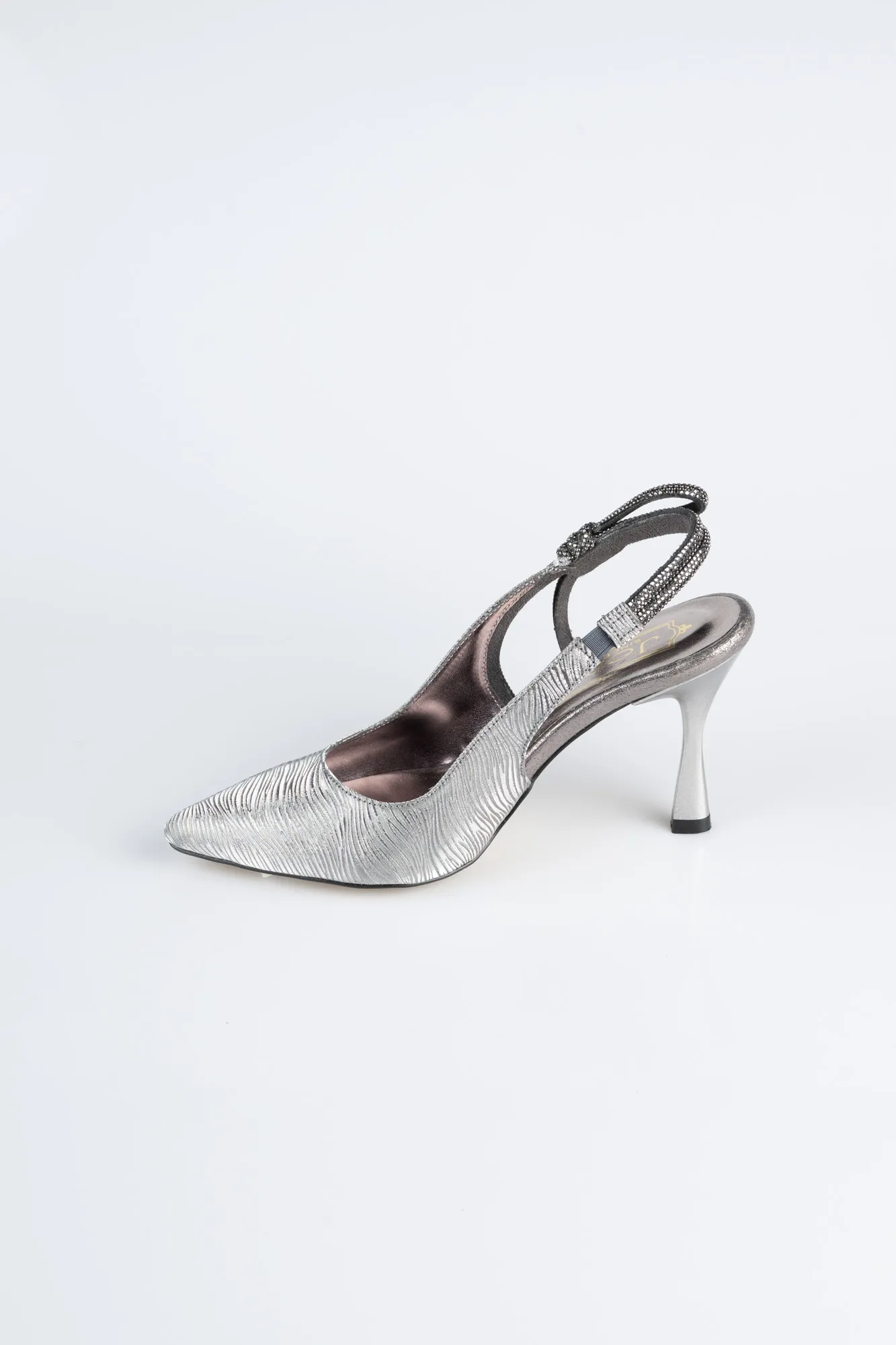 Platinum-Laser Cut Stiletto MJ4102