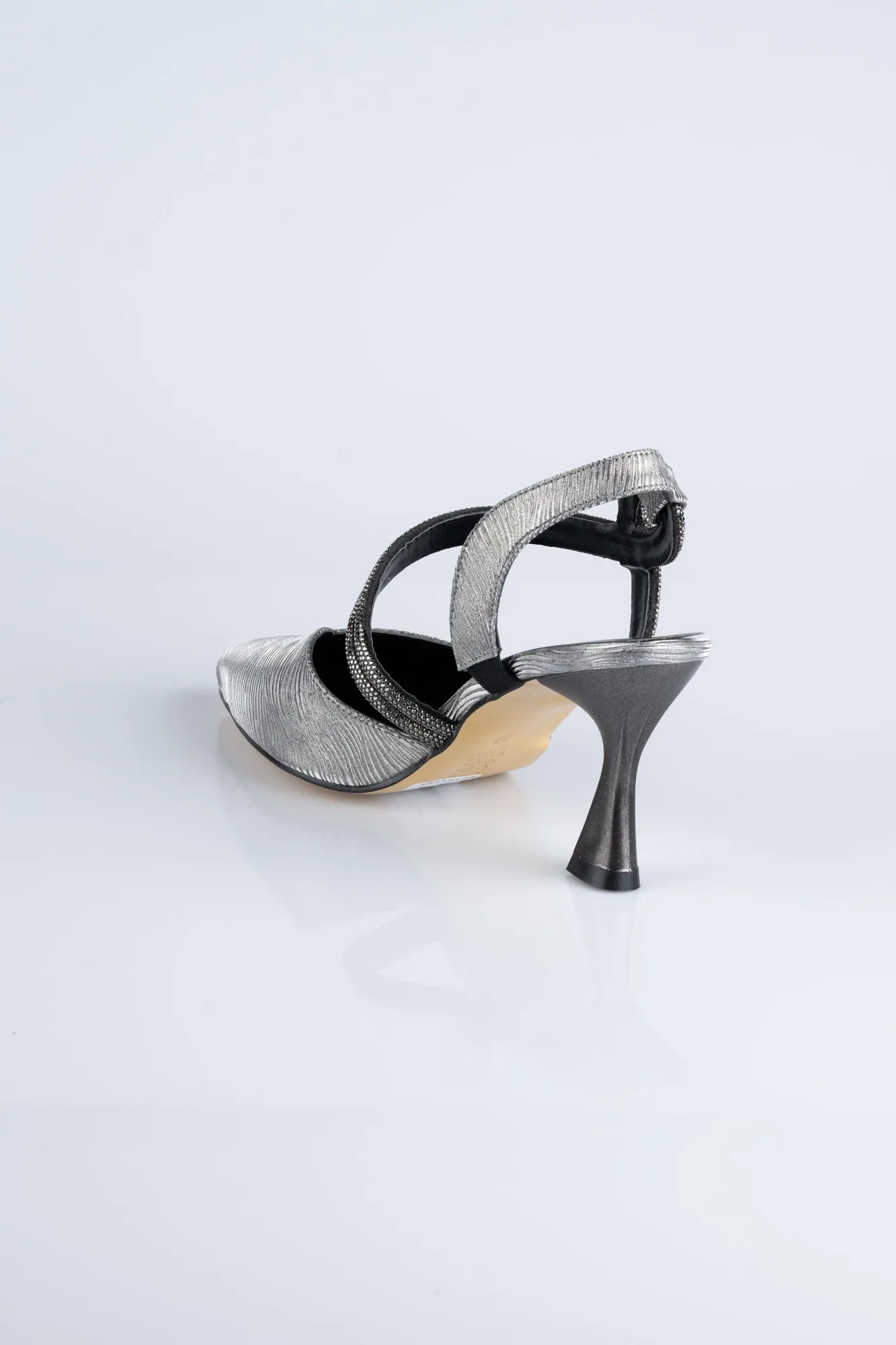 Platinum-Laser Cut Stiletto MJL8009