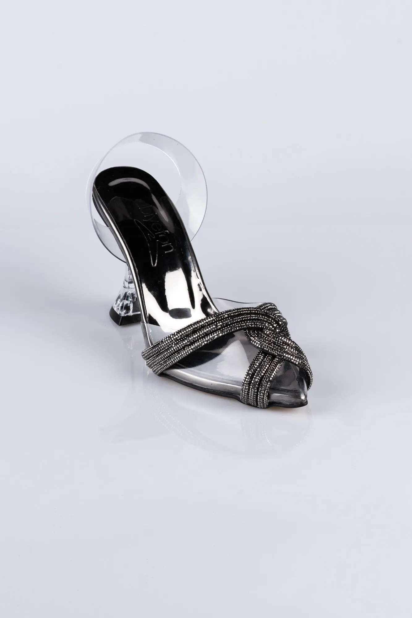 Platinum-Mirror Evening Shoe AB1082