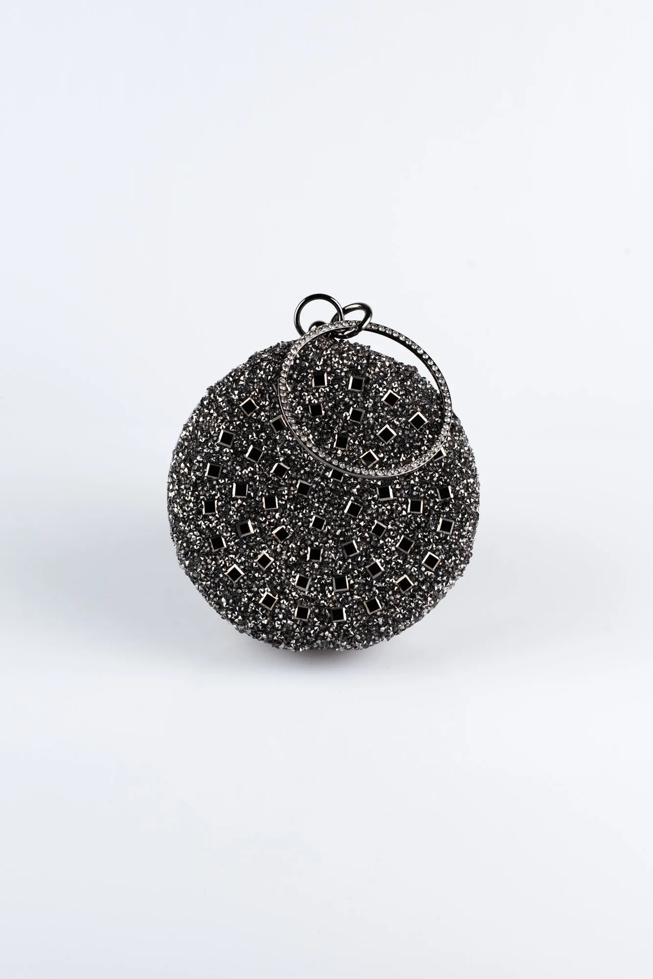 Platinum-Plaster Fabric Evening Bag SH814