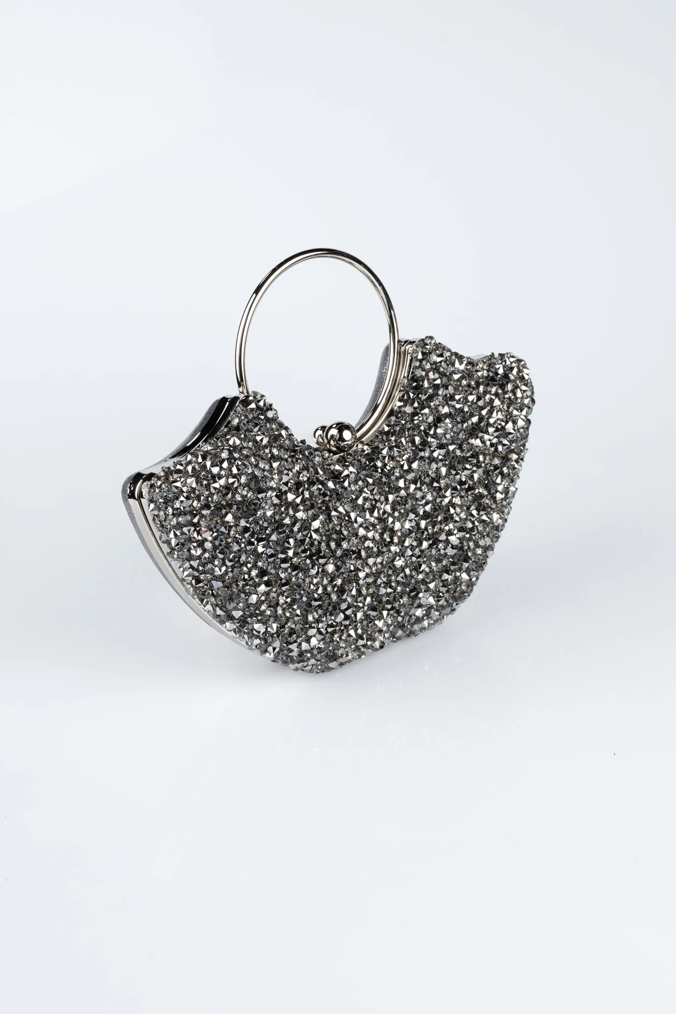 Platinum-Plaster Fabric Evening Bag SH850
